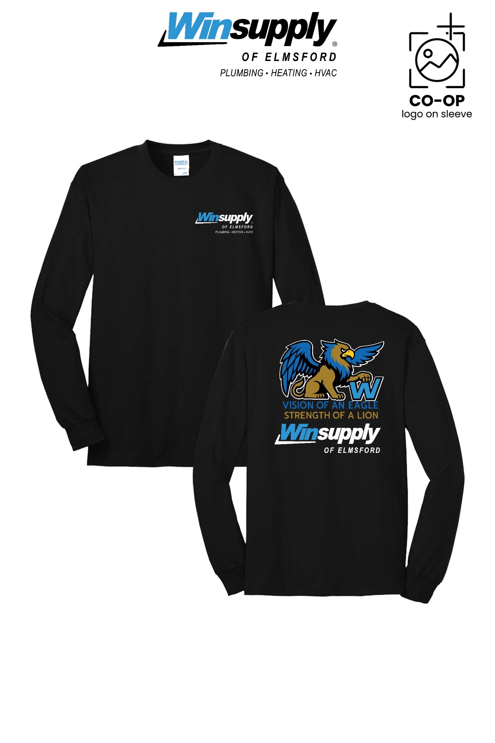 Port & Co™ Long Sleeve Core Blend Tee - Winsupply of Elmsford
