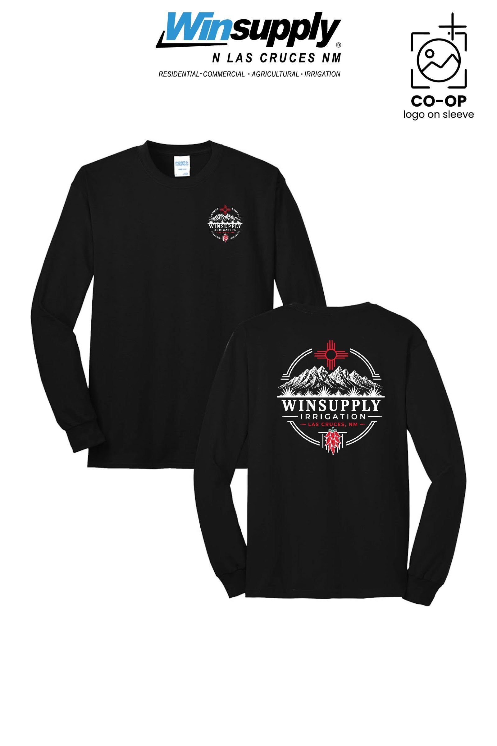 Port & Co™ Long Sleeve Core Blend Tee - Winsupply N Las Cruces NM