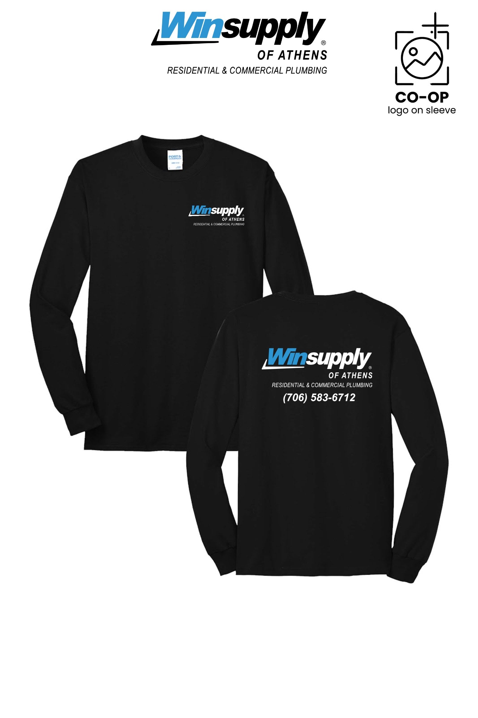 Port & Co™ Long Sleeve Core Blend Tee - Winsupply of Athens