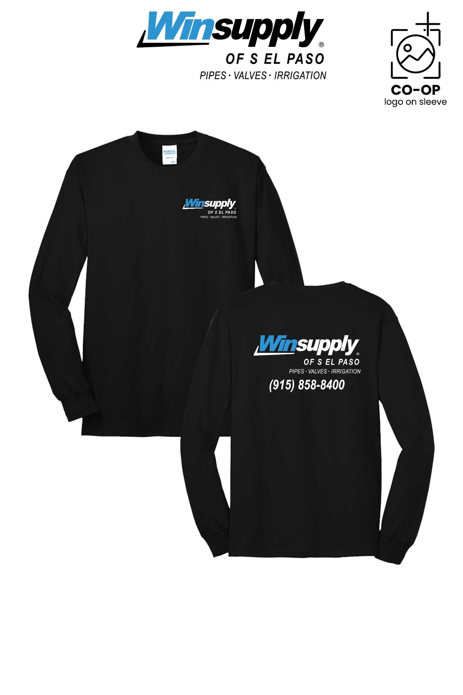 Port & Co™ Long Sleeve Core Blend Tee - Winsupply of S El Paso