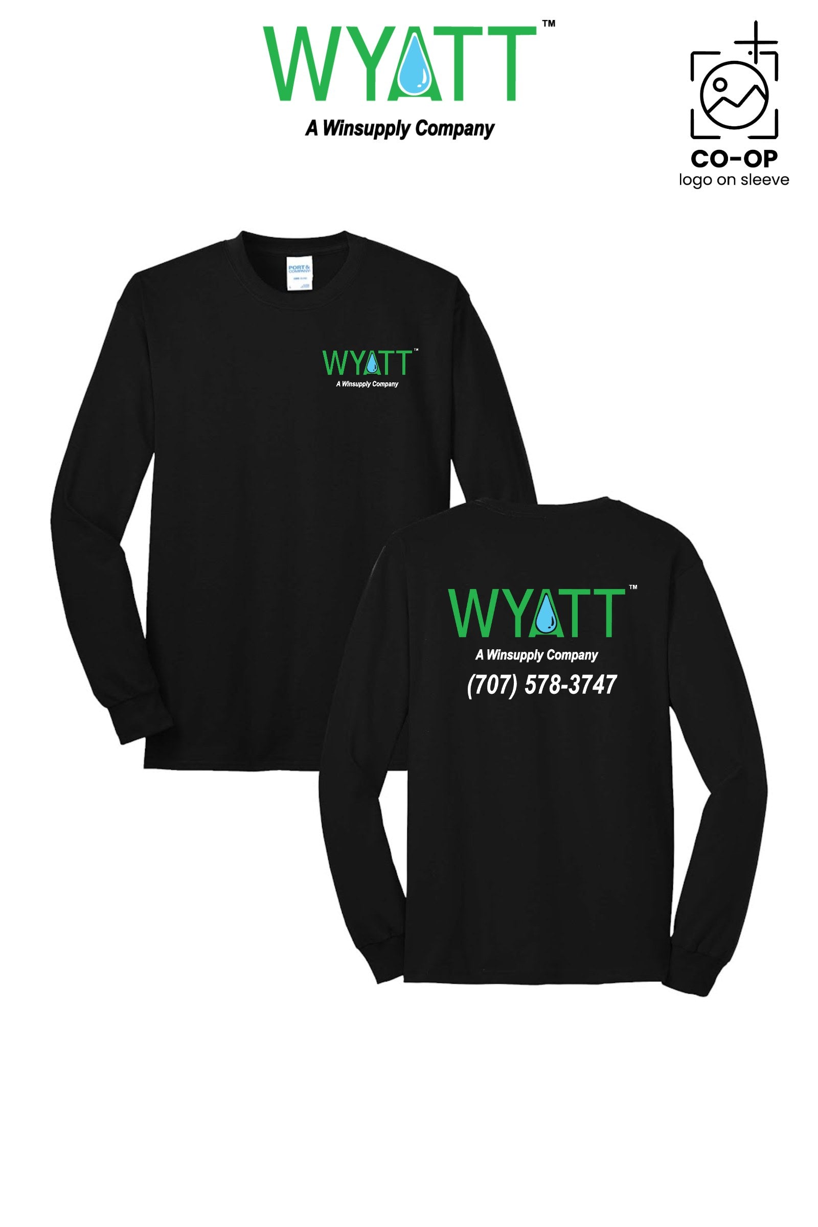 Port & Co™ Long Sleeve Core Blend Tee - Wyatt Irrigation of Santa Rosa