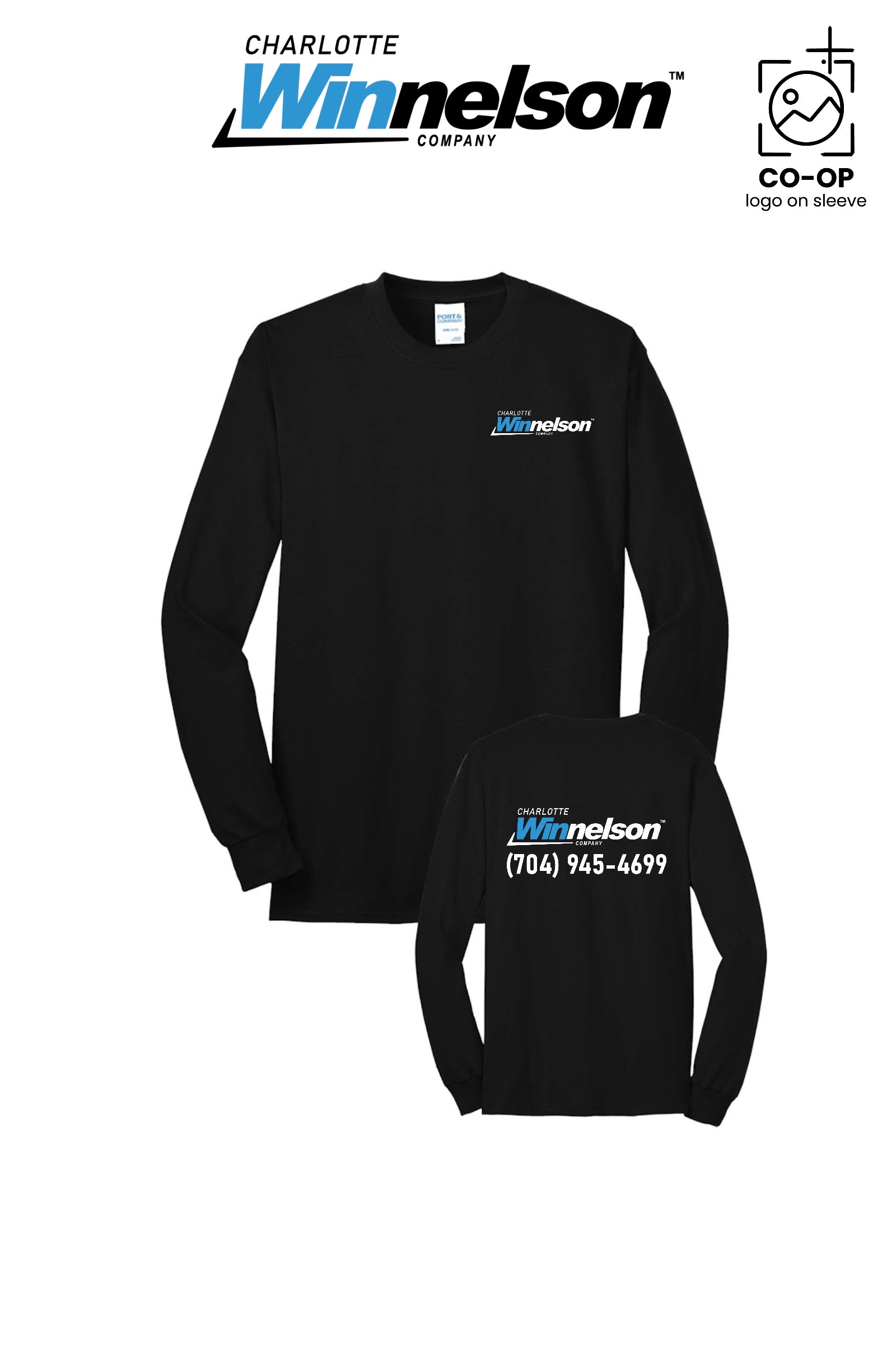 Port & Co™ Long Sleeve Core Blend Tee - Charlotte Winnelson