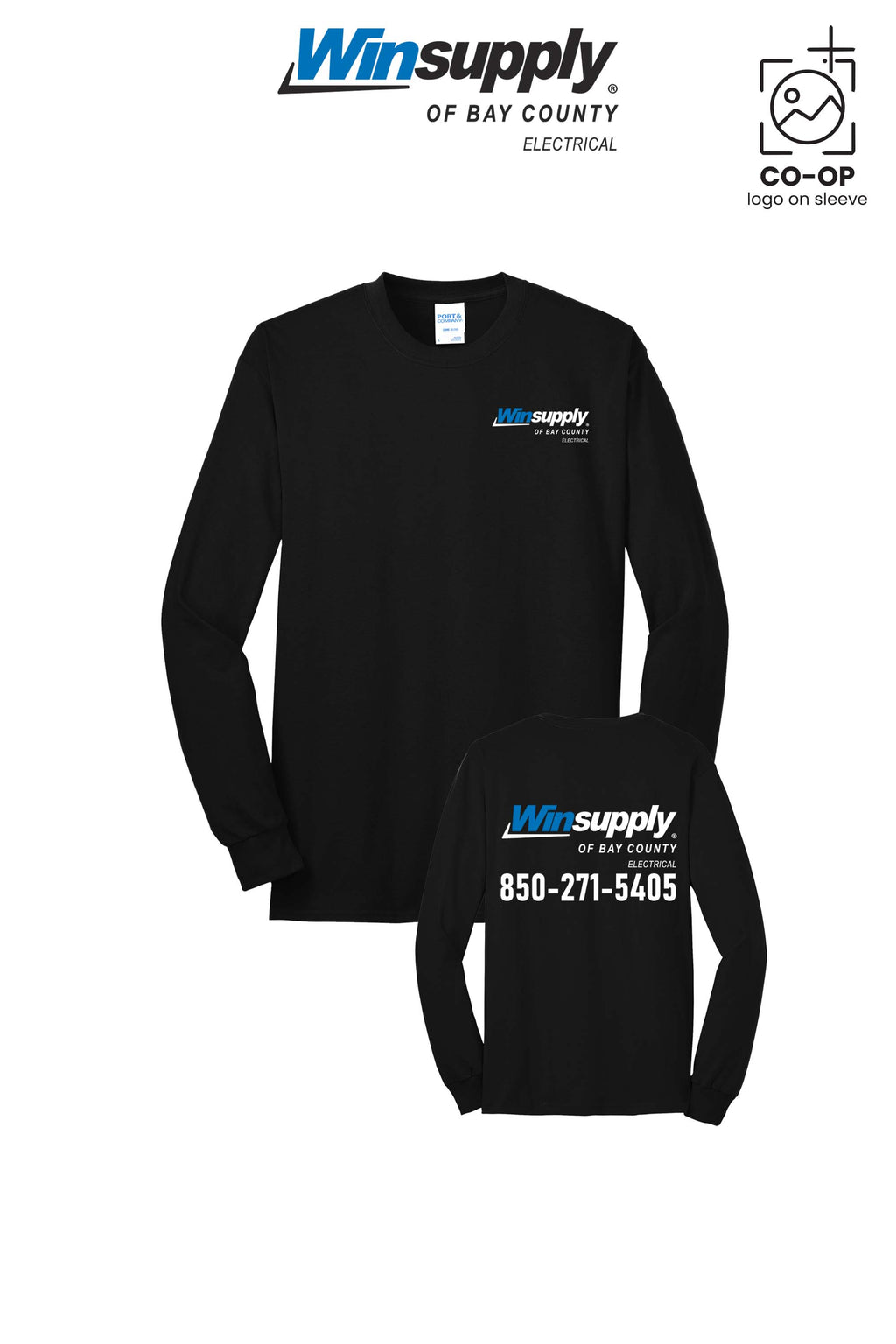 Port & Co™ Long Sleeve Core Blend Tee - Winsupply Bay County FL