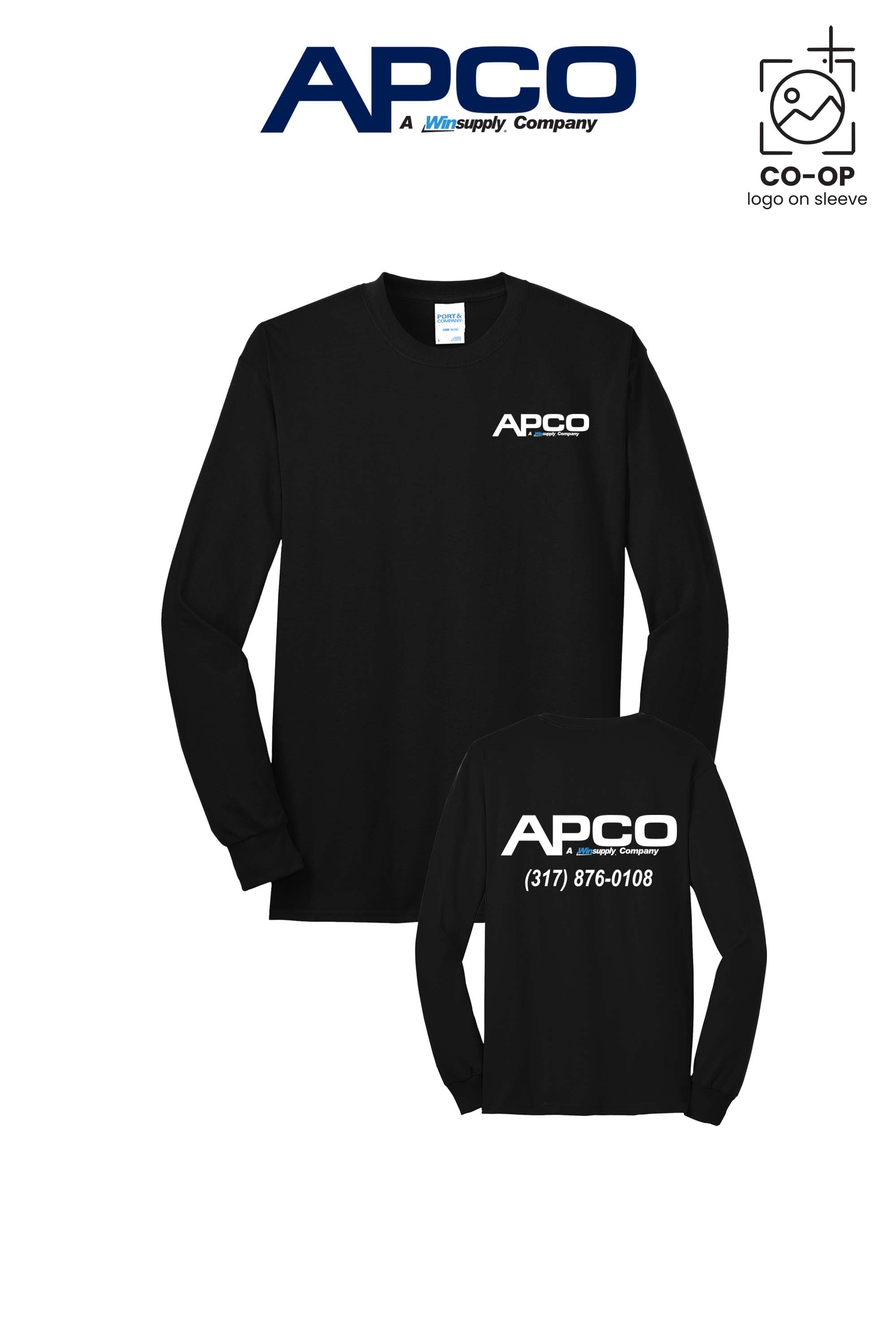 Port & Co™ Long Sleeve Core Blend Tee - APCO Supply - Indianapolis
