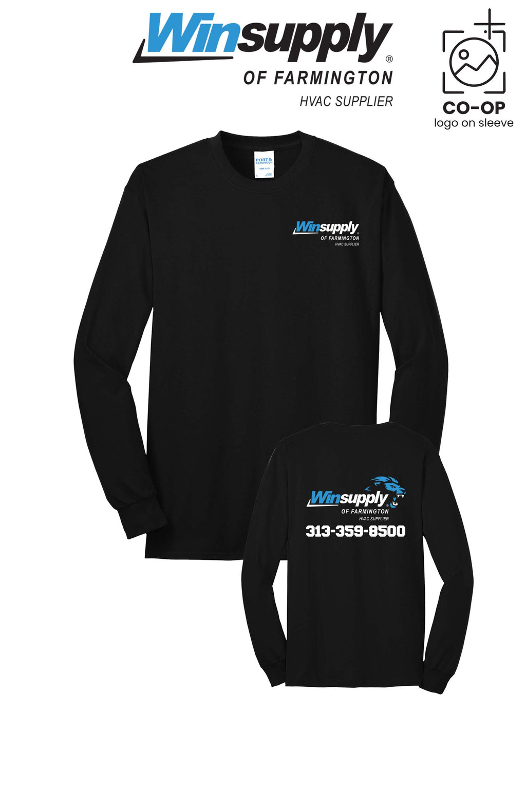 Port & Co™ Long Sleeve Core Blend Tee - Winsupply of Farmington