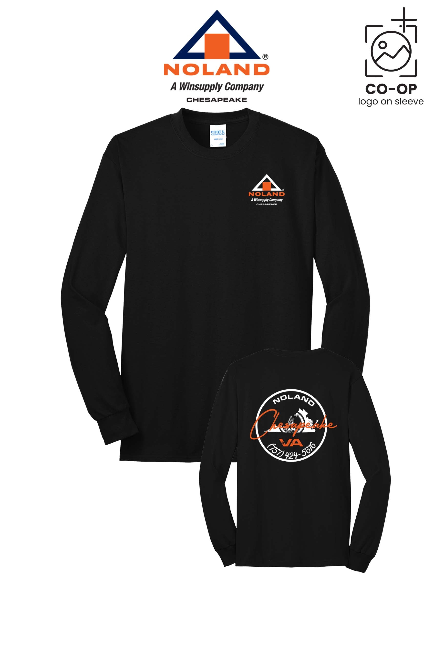 Port & Co™ Long Sleeve Core Blend Tee - Noland Company Chesapeake
