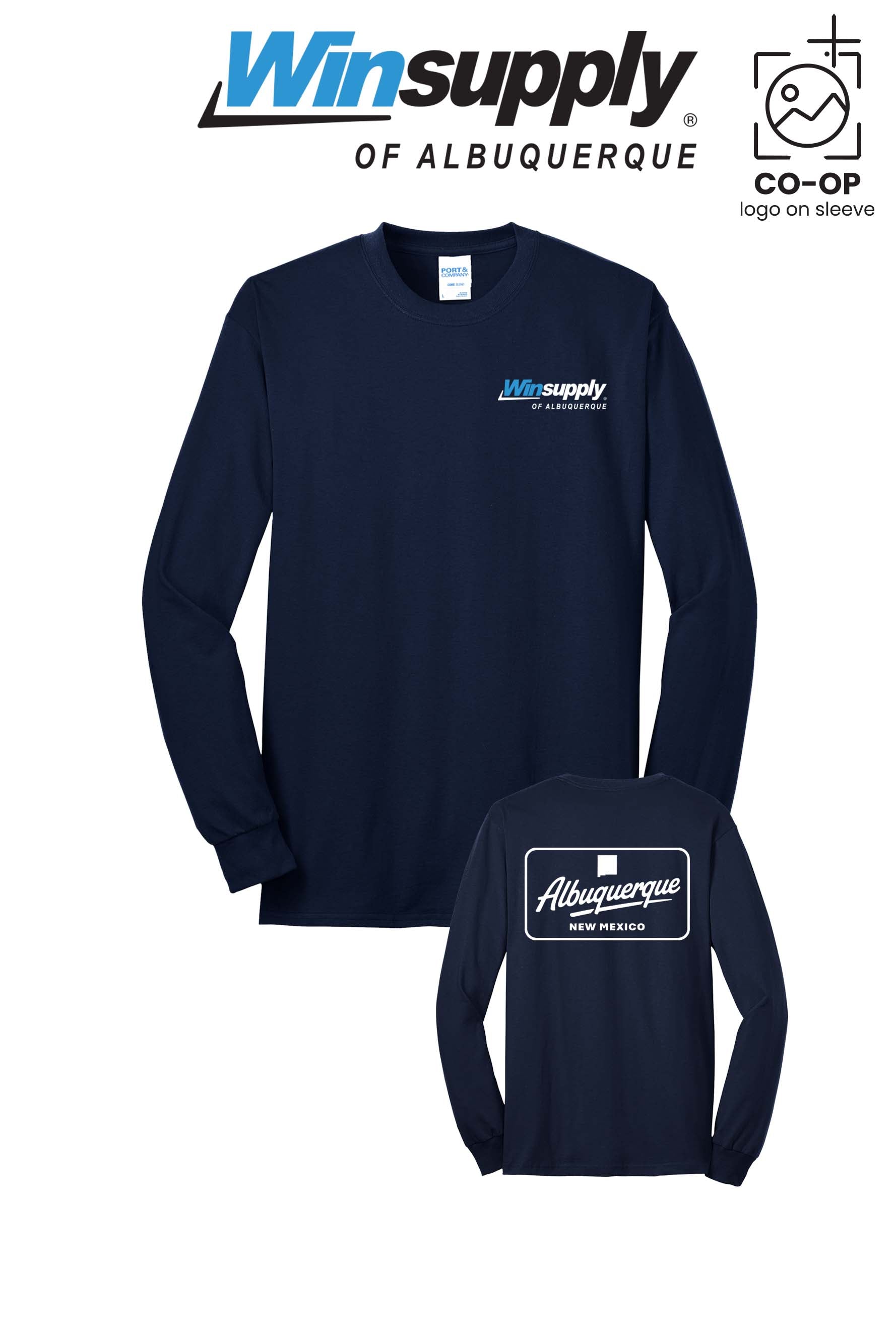 Port & Co™ Long Sleeve Core Blend Tee - Winsupply of Albuquerque