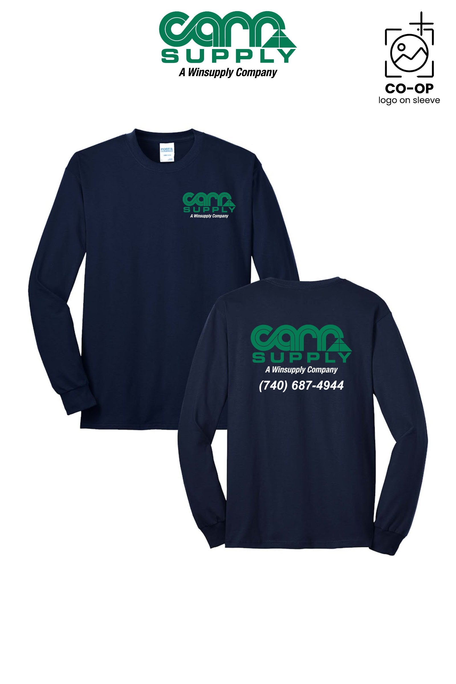 Port & Co™ Long Sleeve Core Blend Tee - Carr Supply - Lancaster