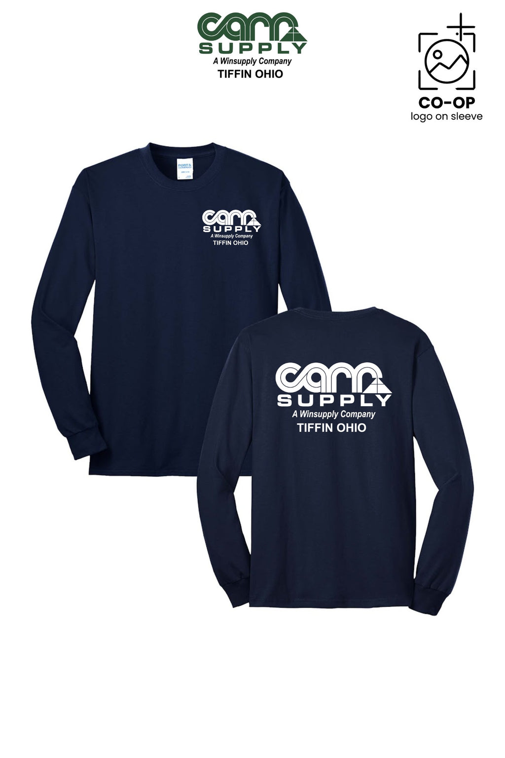 Port & Co™ Long Sleeve Core Blend Tee - Carr Supply - Tiffin
