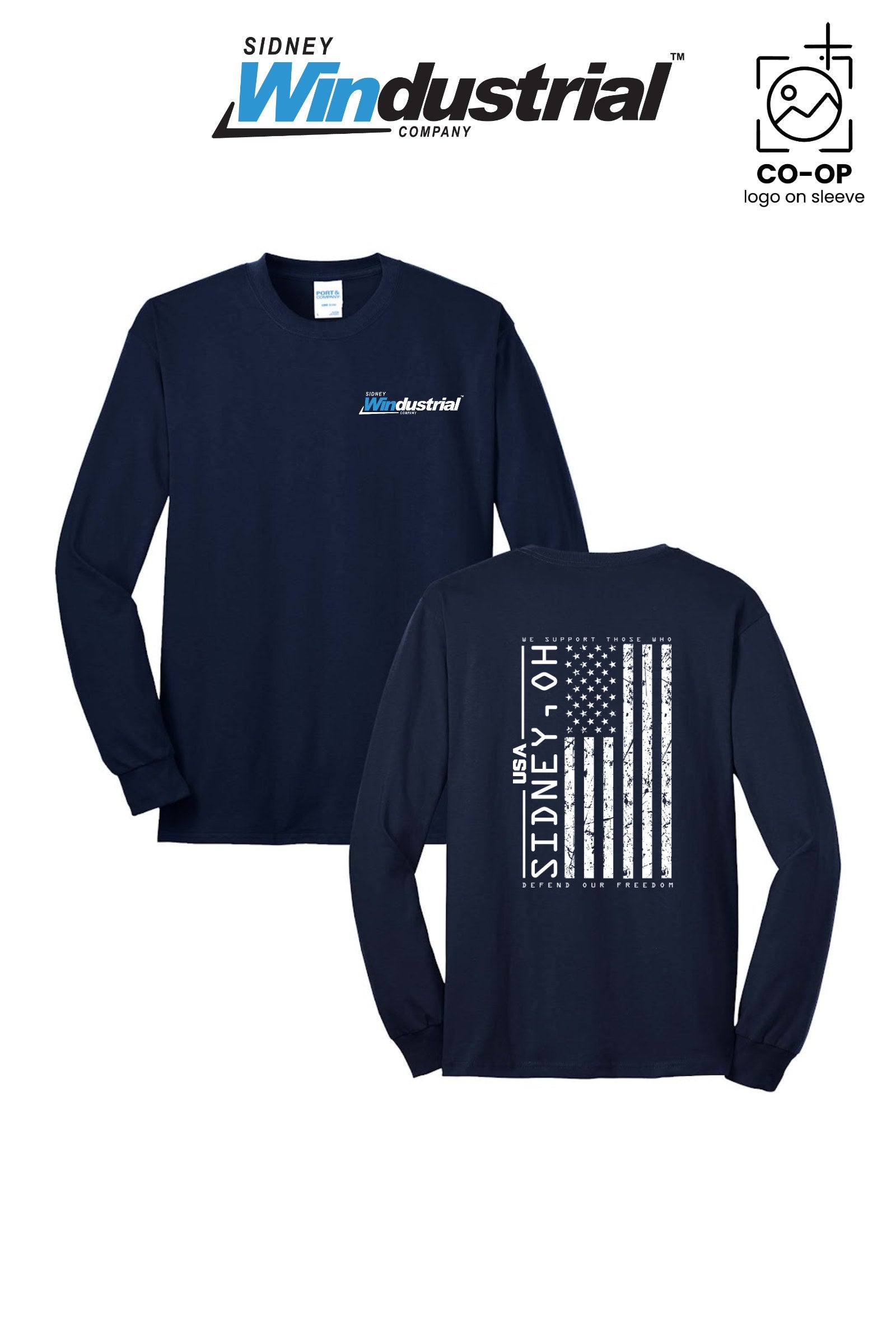 Port & Co™ Long Sleeve Core Blend Tee - Sidney Windustrial