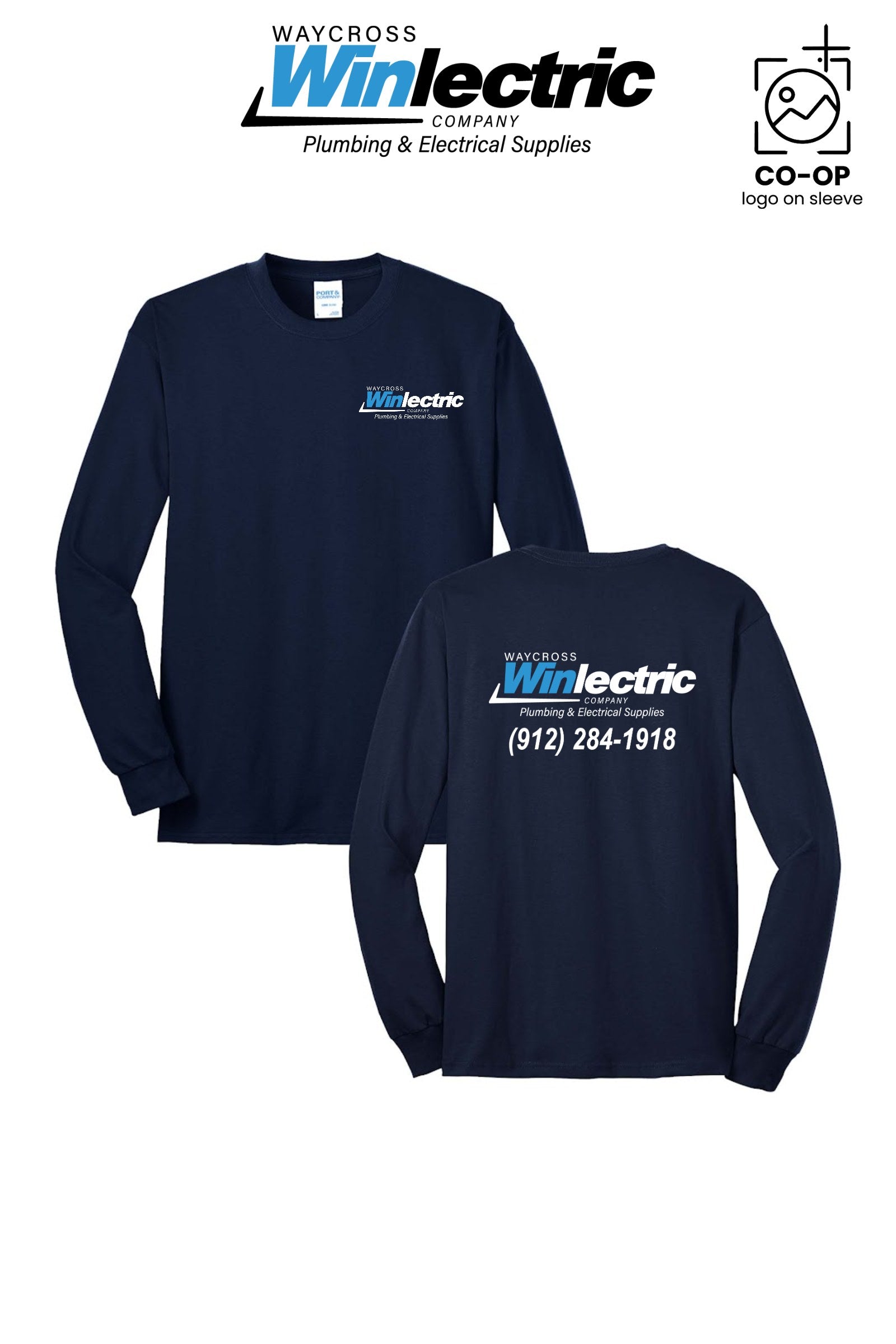 Port & Co™ Long Sleeve Core Blend Tee - Waycross Winlectric