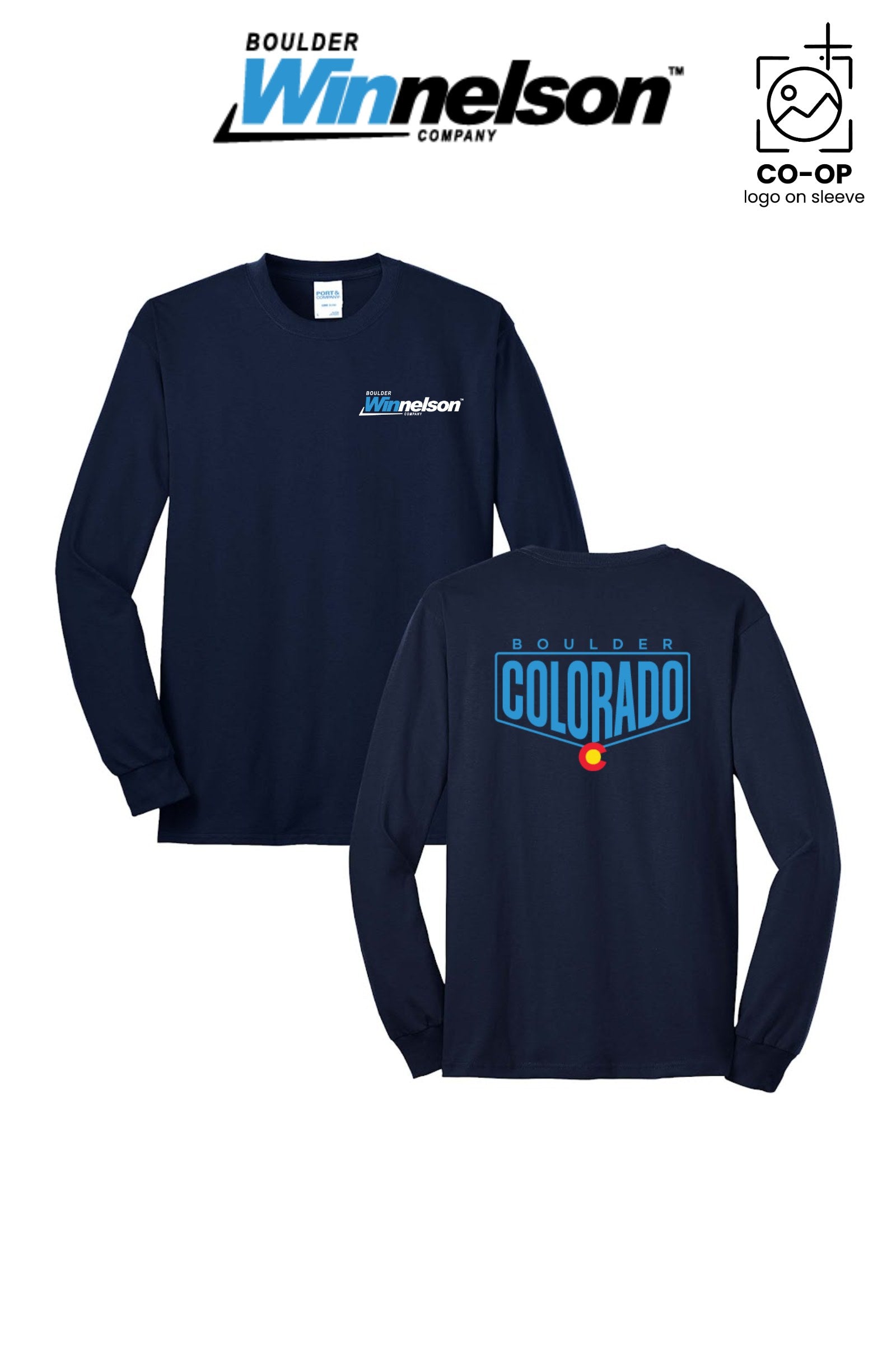 Port & Co™ Long Sleeve Core Blend Tee - Boulder Winnelson