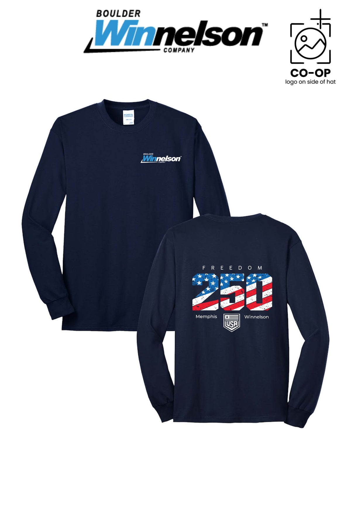 Port & Co™ Long Sleeve Core Blend Tee - Memphis Winnelson