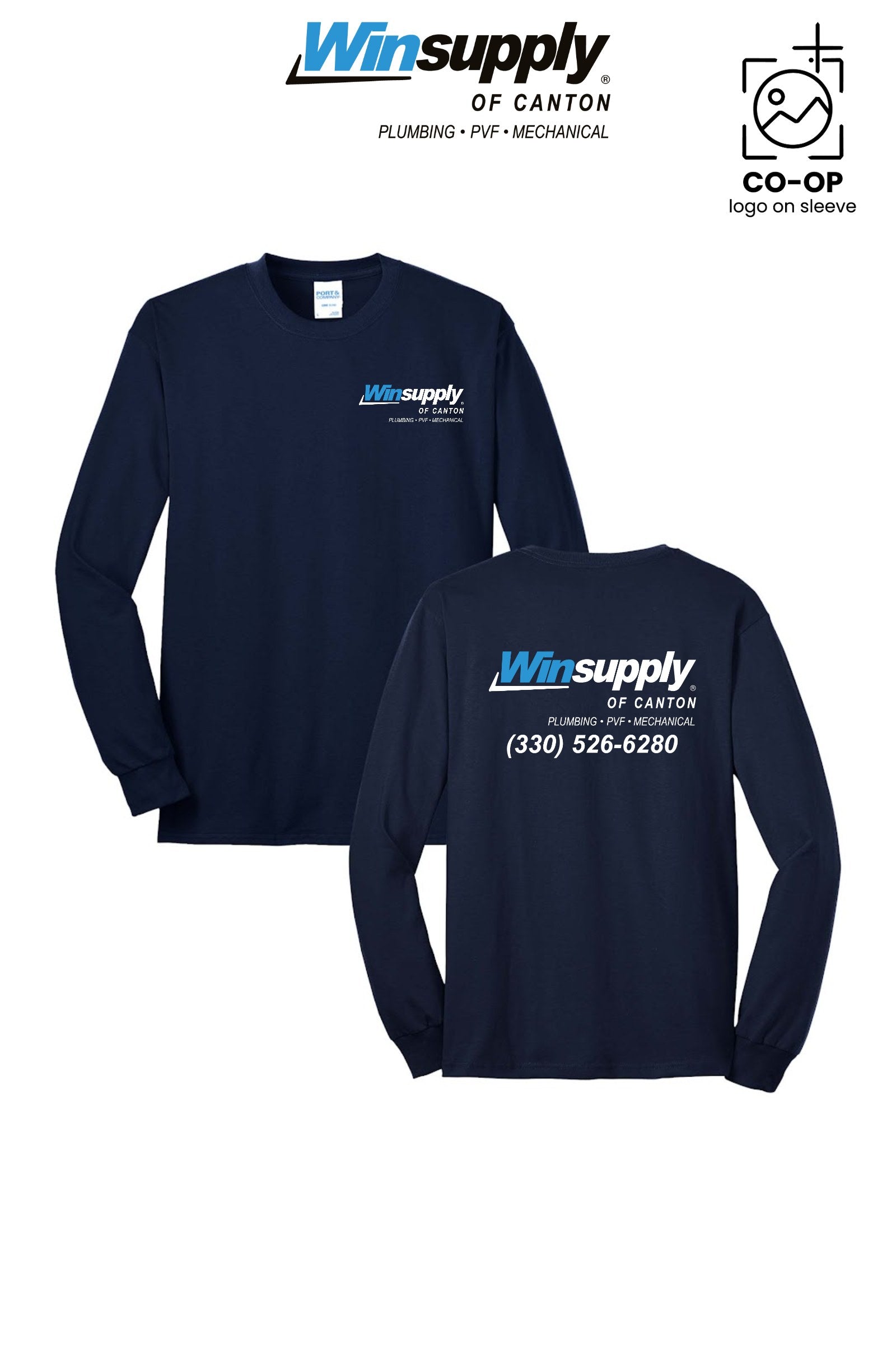 Port & Co™ Long Sleeve Core Blend Tee - Winsupply of Canton