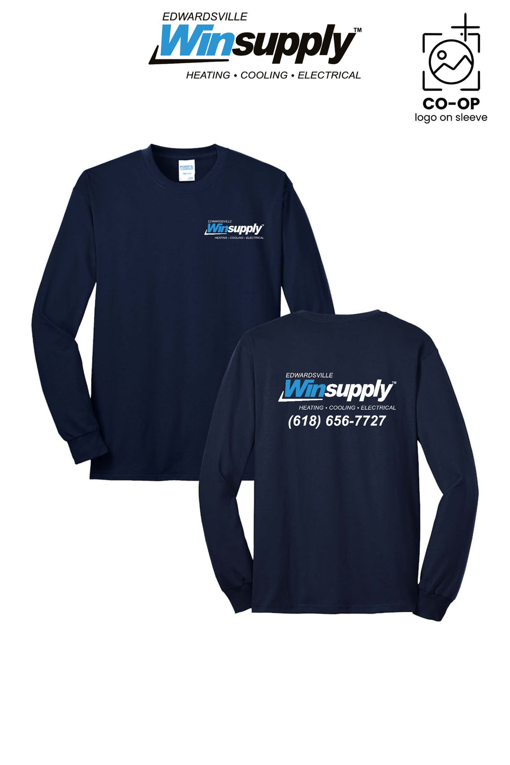 Port & Co™ Long Sleeve Core Blend Tee - Edwardsville Winsupply