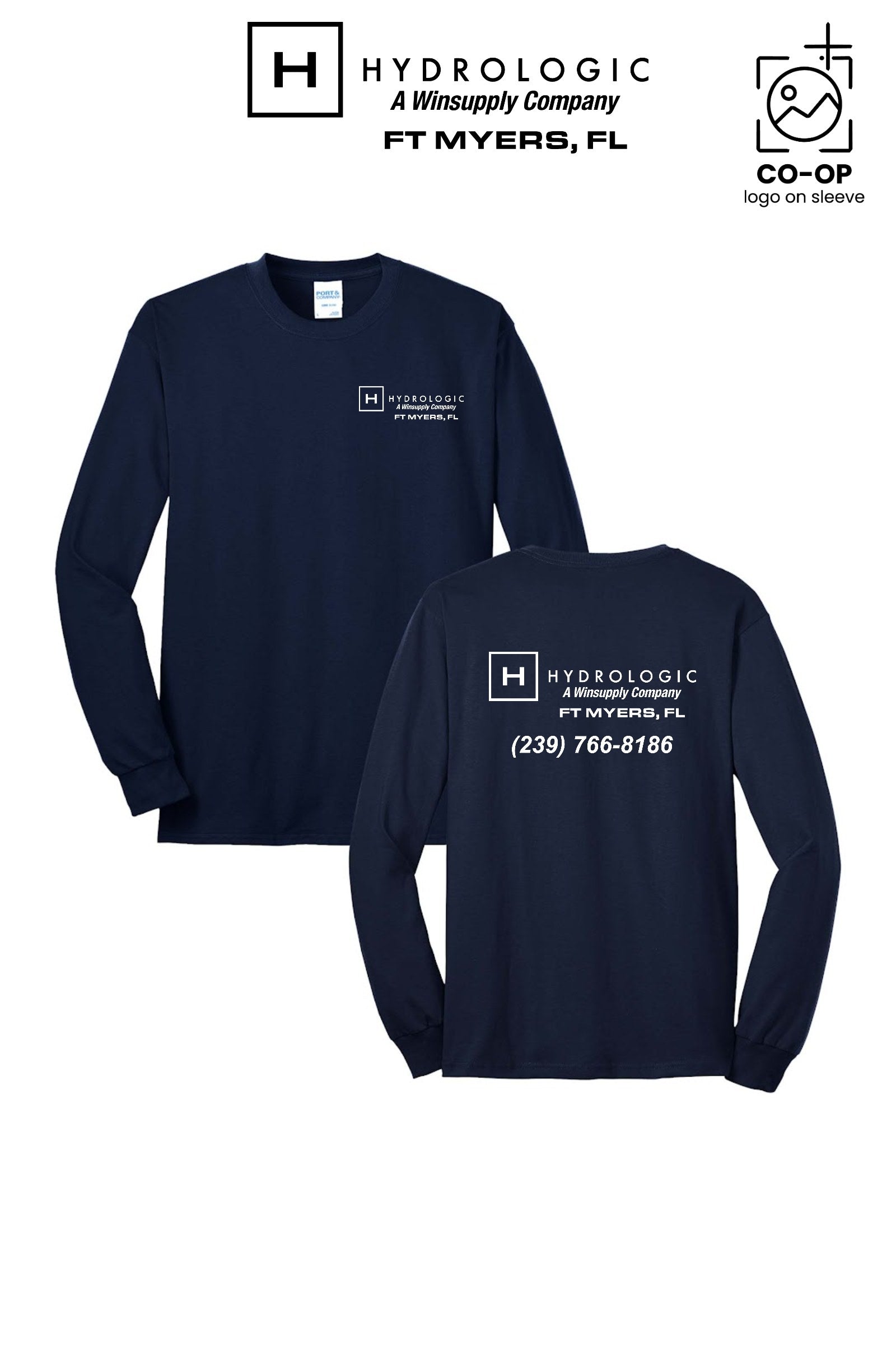 Port & Co™ Long Sleeve Core Blend Tee - Winsupply Ft Myers FL Co.