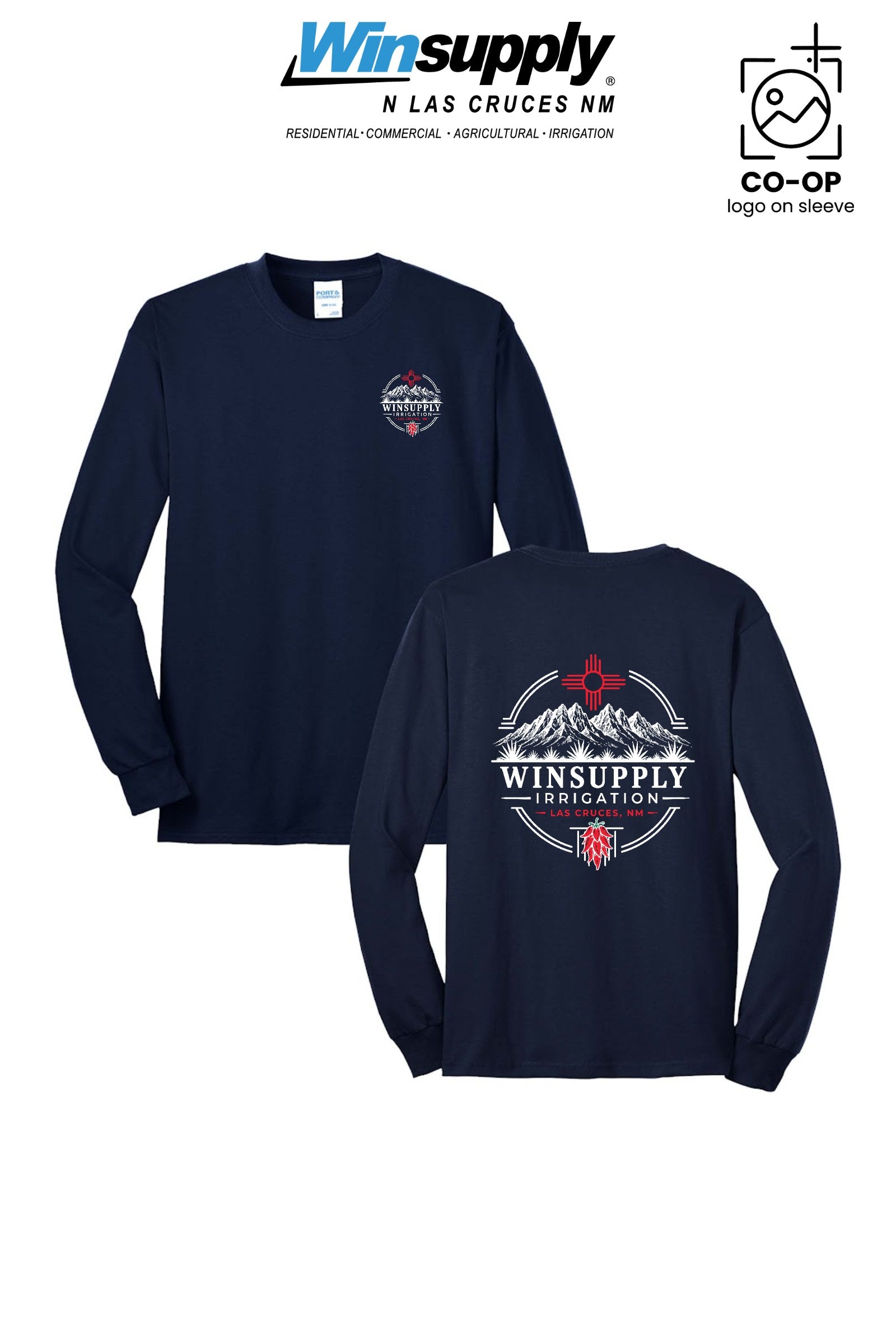 Port & Co™ Long Sleeve Core Blend Tee - Winsupply N Las Cruces NM