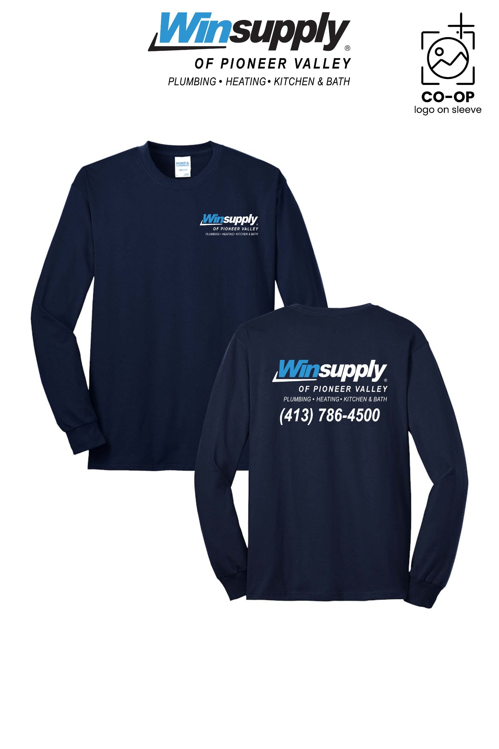 Port & Co™ Long Sleeve Core Blend Tee - Winsupply of Pioneer Valley