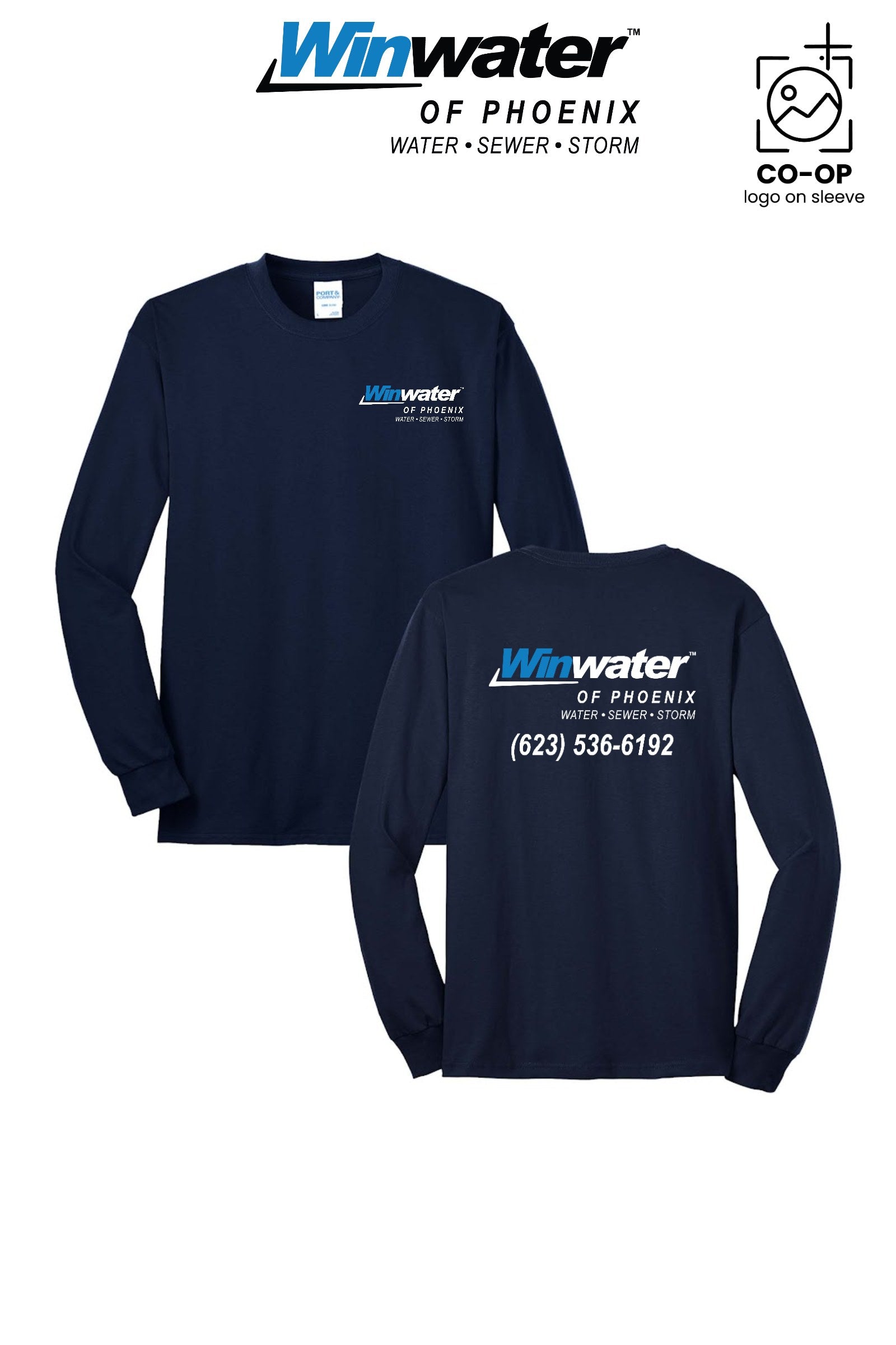 Port & Co™ Long Sleeve Core Blend Tee - Winwater of Phoenix