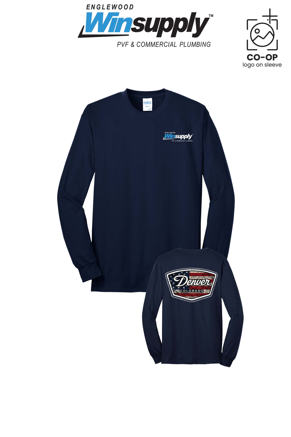 Port & Co™ Long Sleeve Core Blend Tee - Englewood Winsupply