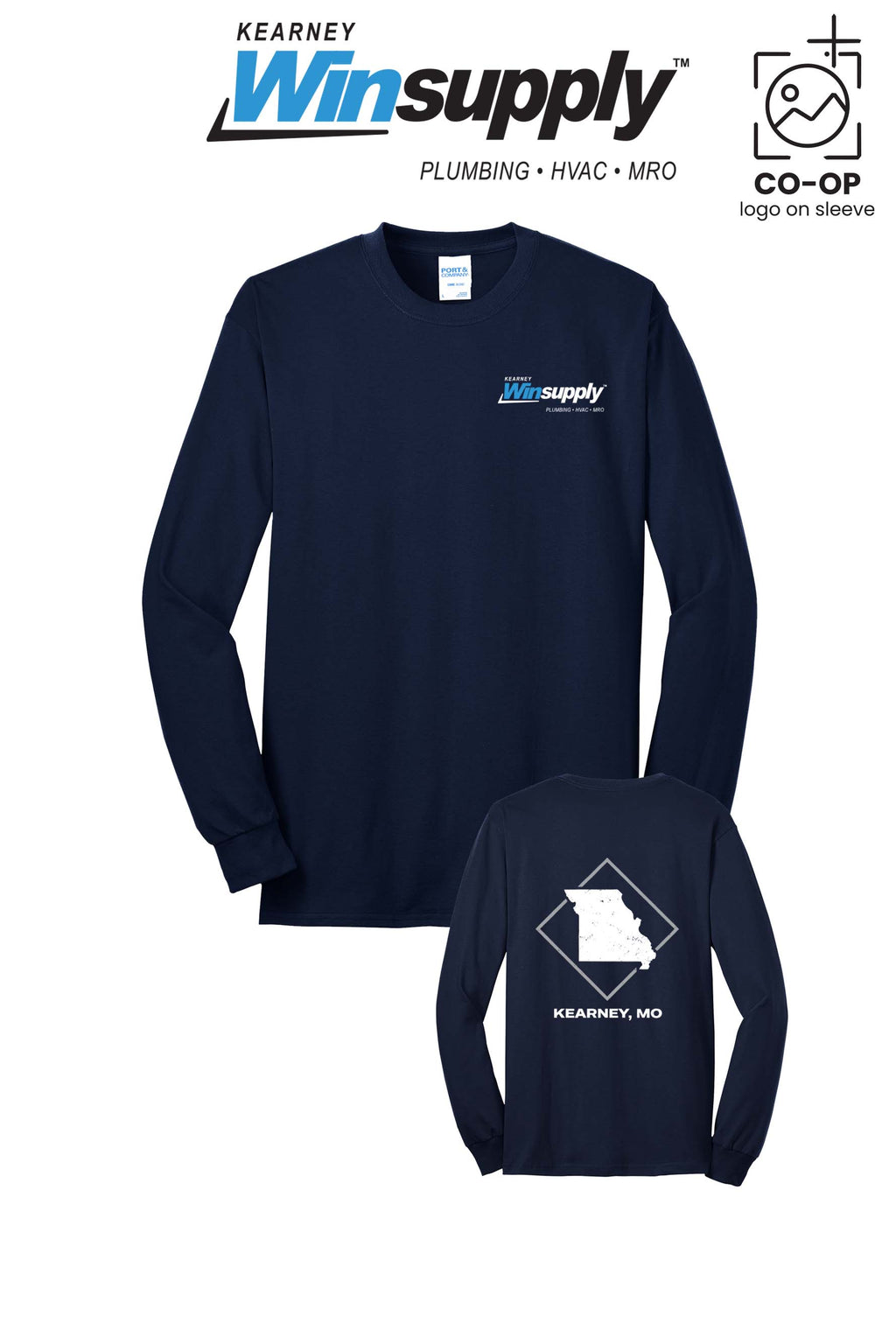 Port & Co™ Long Sleeve Core Blend Tee - Kearney Winsupply