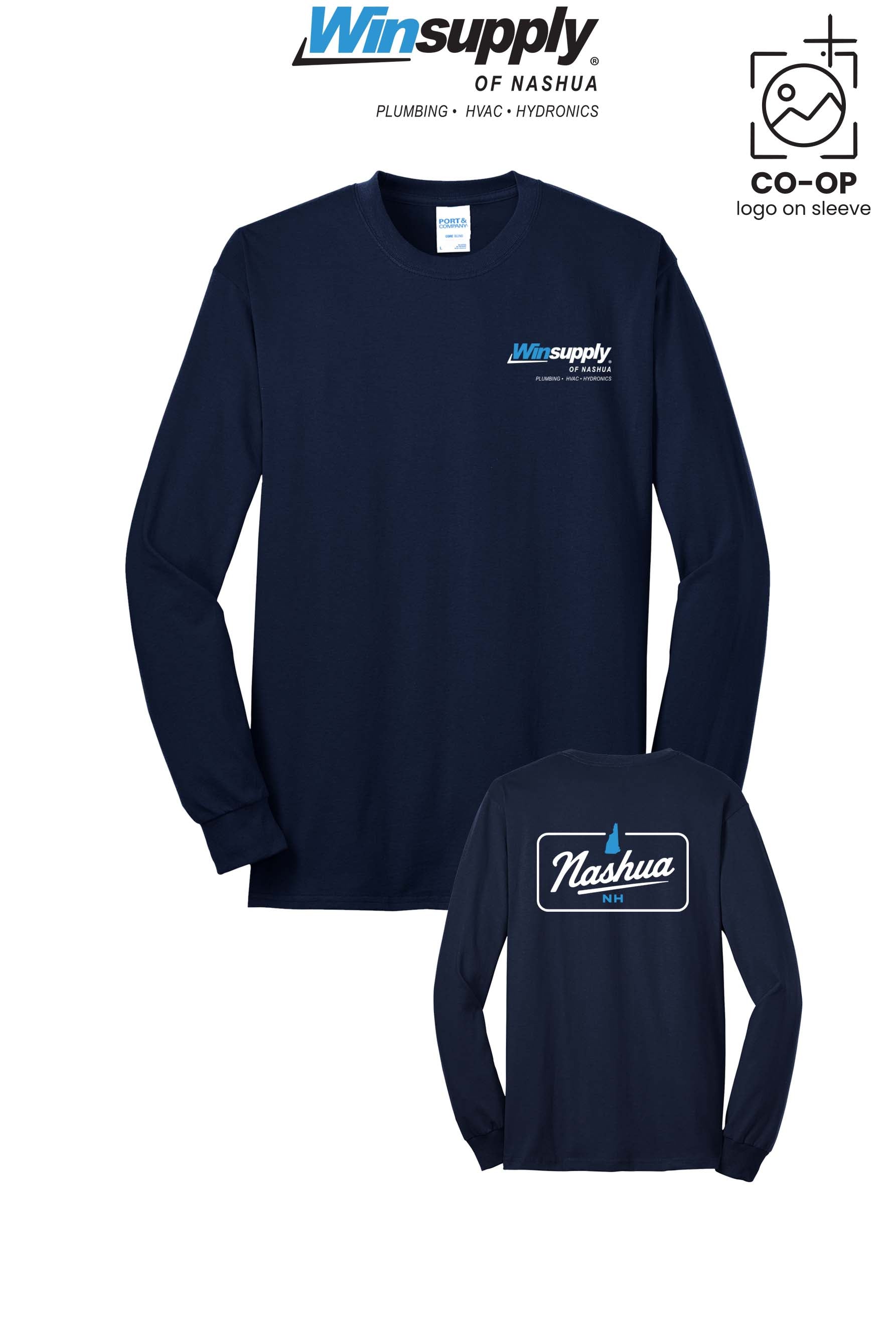 Port & Co™ Long Sleeve Core Blend Tee - Winsupply of Nashua