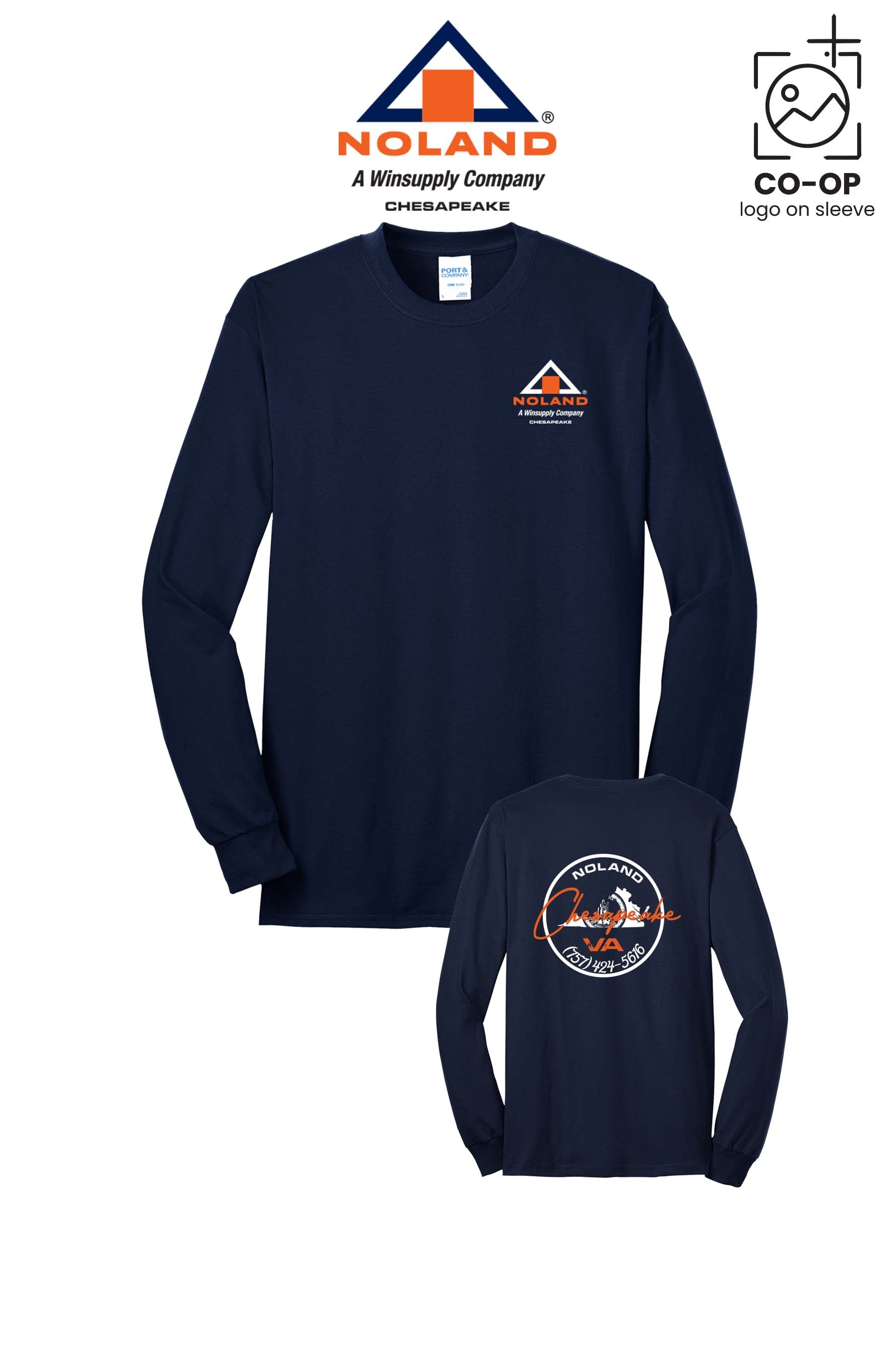 Port & Co™ Long Sleeve Core Blend Tee - Noland Company Chesapeake