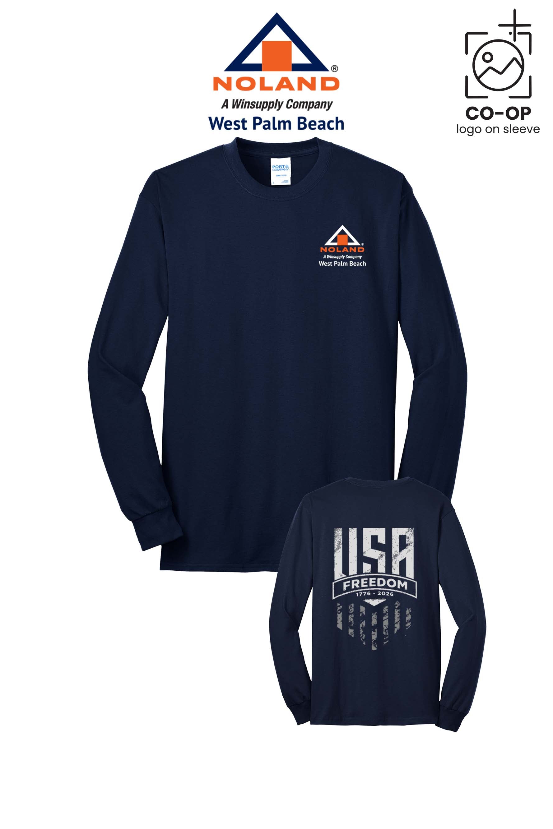 Port & Co™ Long Sleeve Core Blend Tee - Noland West Palm Beach