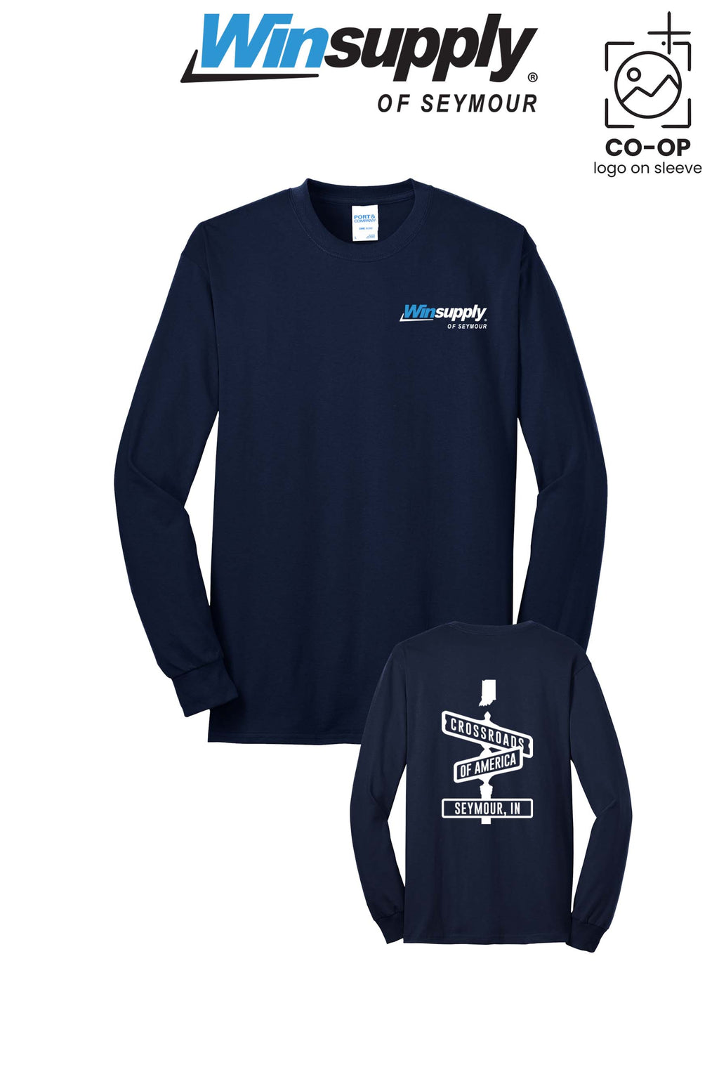Port & Co™ Long Sleeve Core Blend Tee - Winsupply of Seymour IN