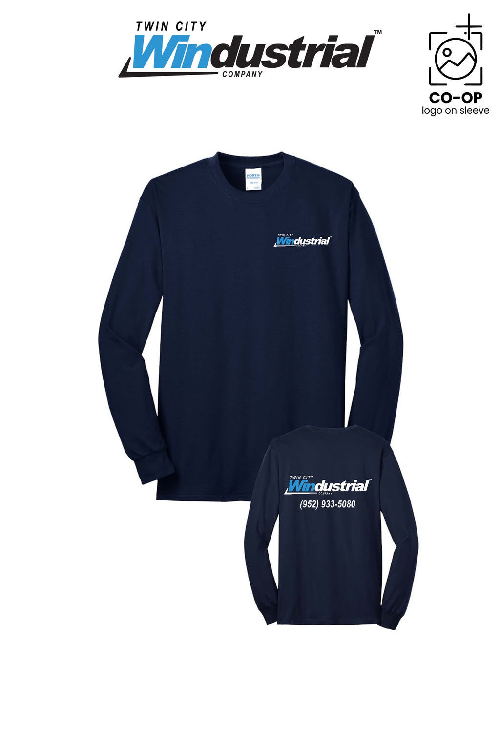 Port & Co™ Long Sleeve Core Blend Tee - Twin City Windustrial