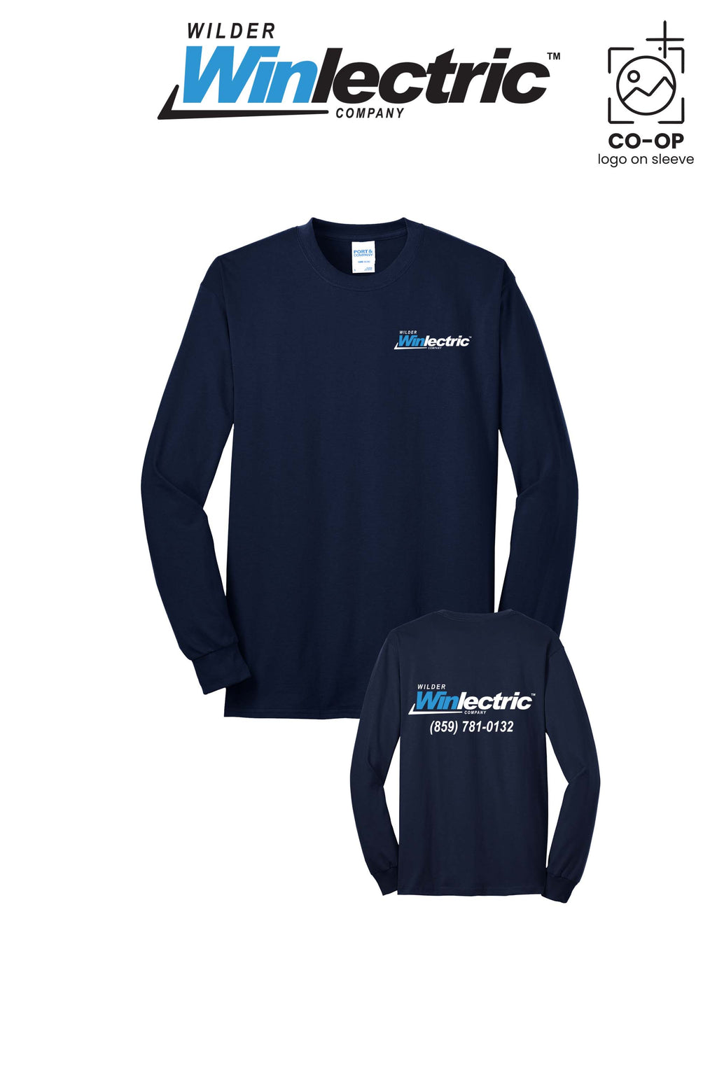 Port & Co™ Long Sleeve Core Blend Tee - Wilder Winlectric