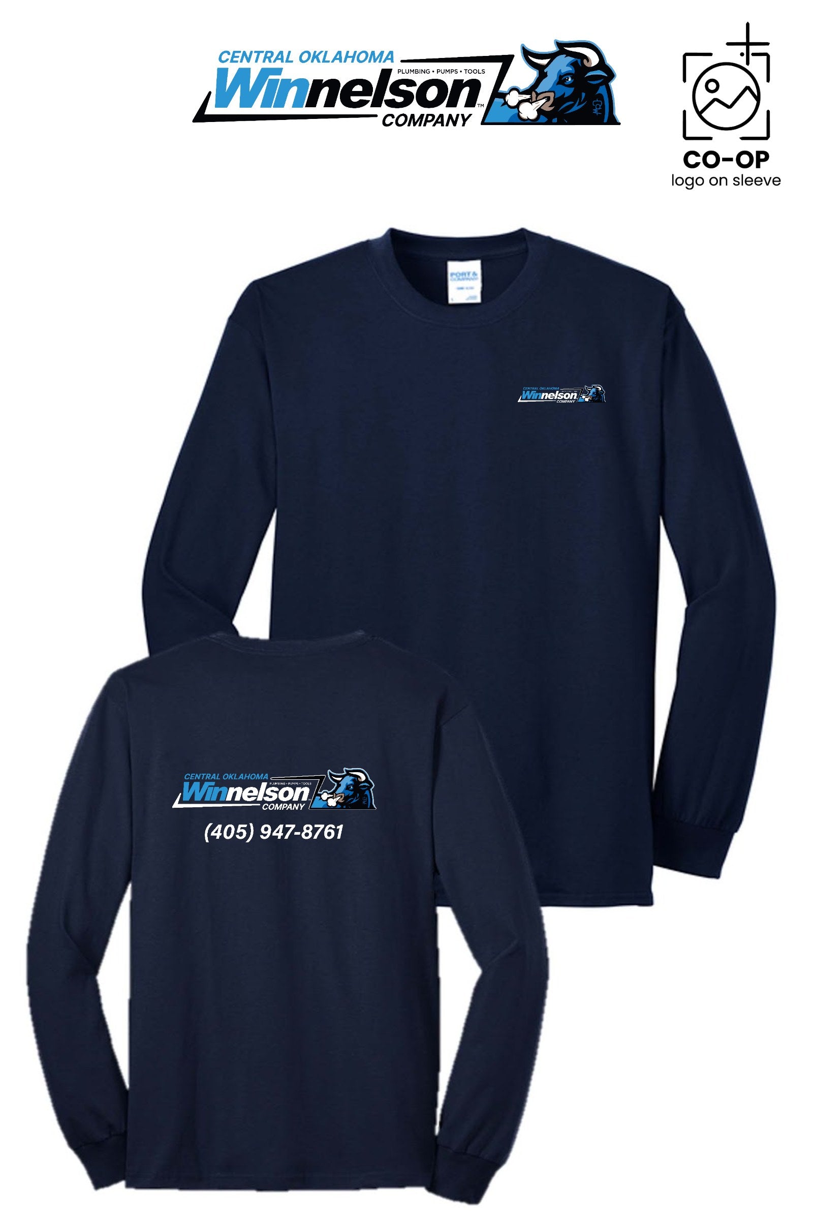 Port & Co™ Long Sleeve Core Blend Tee - Winnelson Central Oklahoma