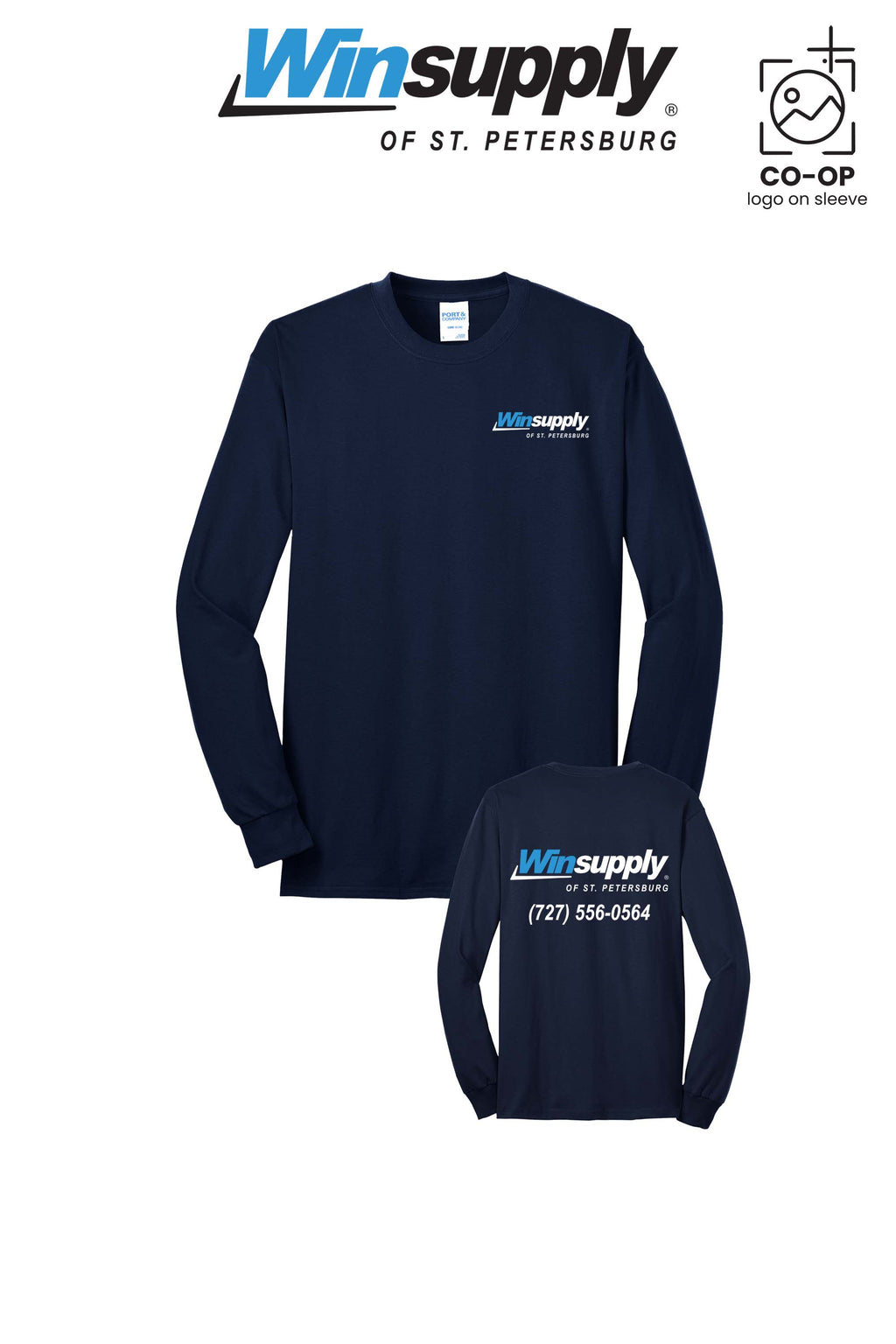 Port & Co™ Long Sleeve Core Blend Tee - Winsupply of St. Petersburg