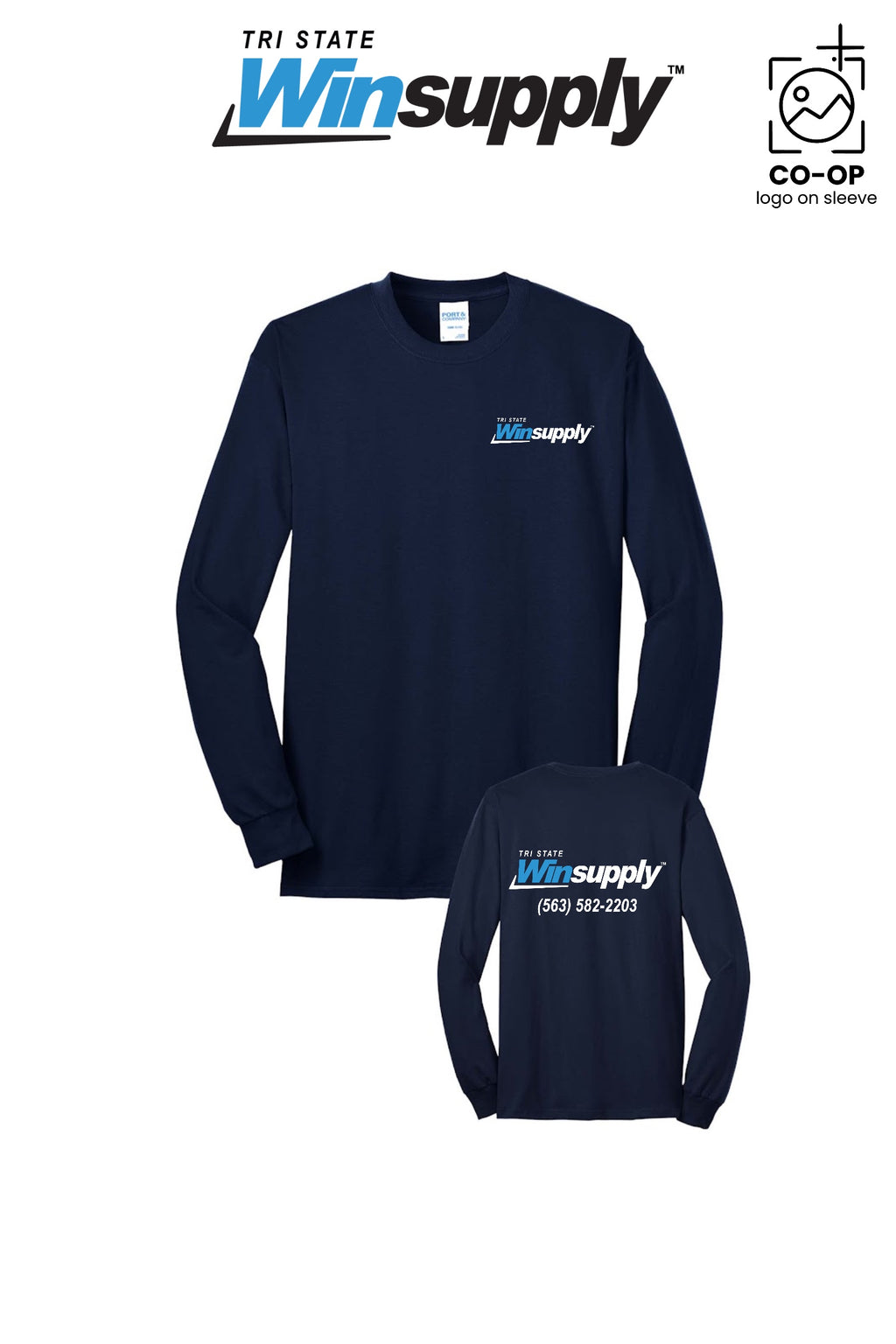 Port & Co™ Long Sleeve Core Blend Tee - Tri-State Winsupply