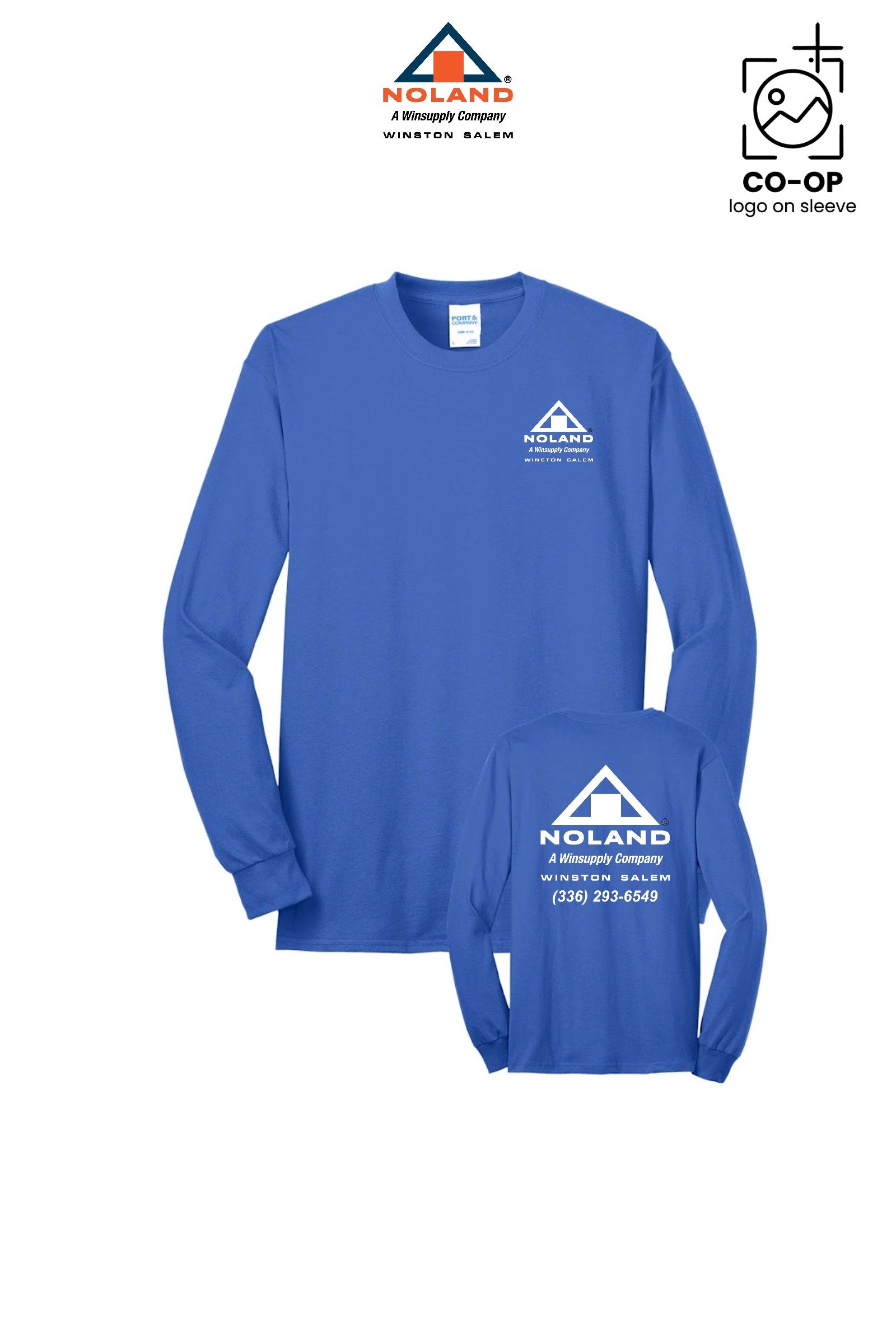 Port & Co™ Long Sleeve Core Blend Tee - Winston Salem Noland