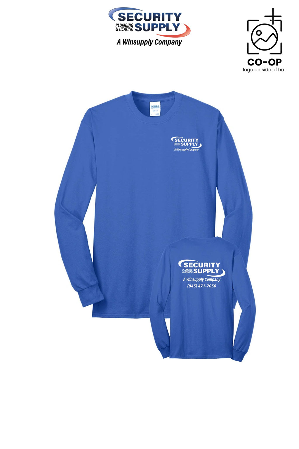 Port & Co™ Long Sleeve Core Blend Tee - Security Plumbing & Heating Supply - Poughkeepsie, NY