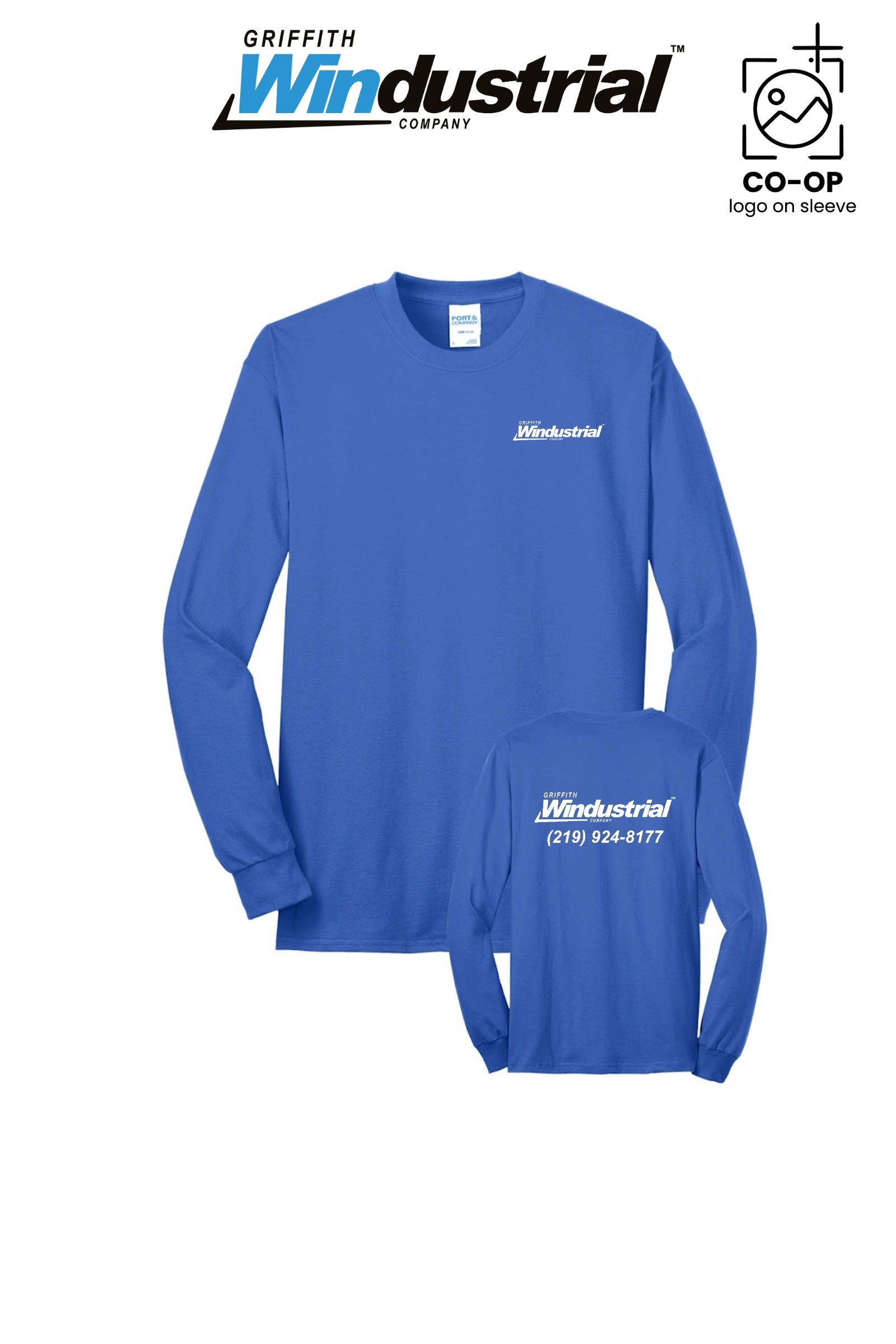 Port & Co™ Long Sleeve Core Blend Tee - Griffith Windustrial