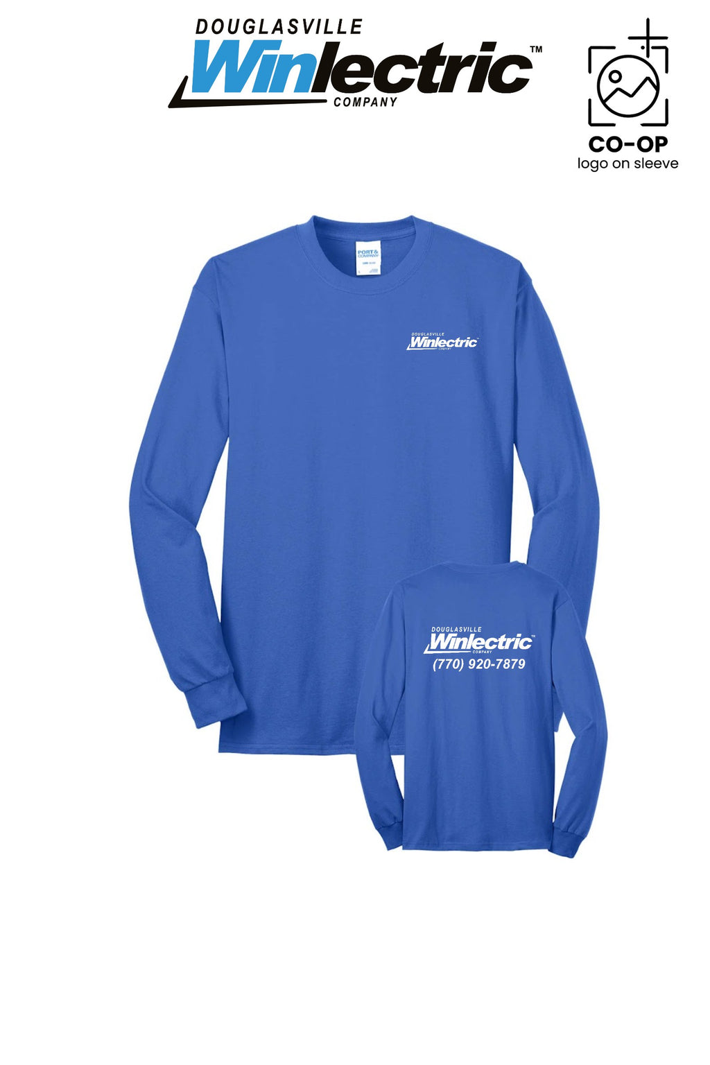 Port & Co™ Long Sleeve Core Blend Tee - Douglasville Winlectric