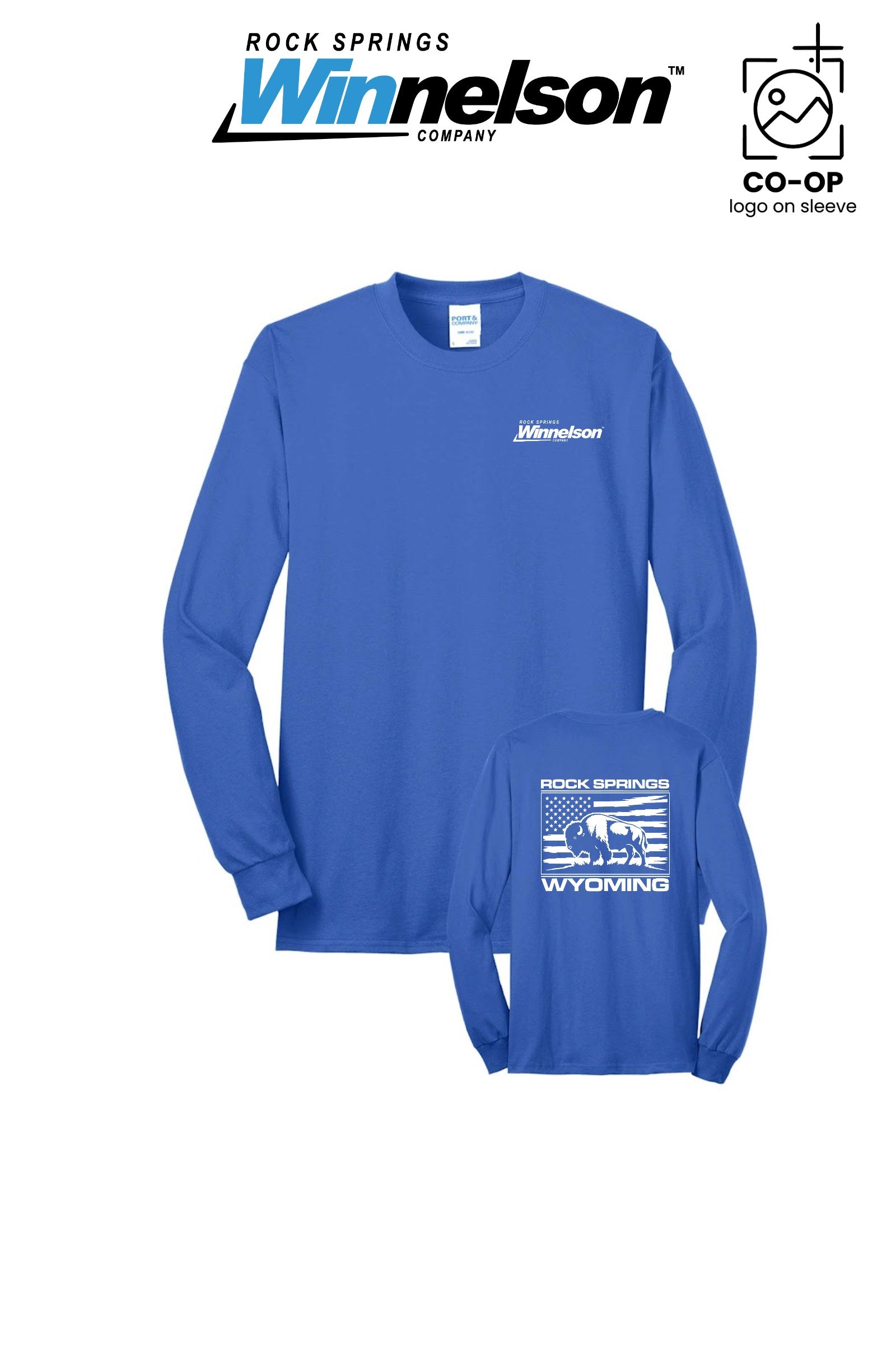 Port & Co™ Long Sleeve Core Blend Tee - Rock Springs Winnelson