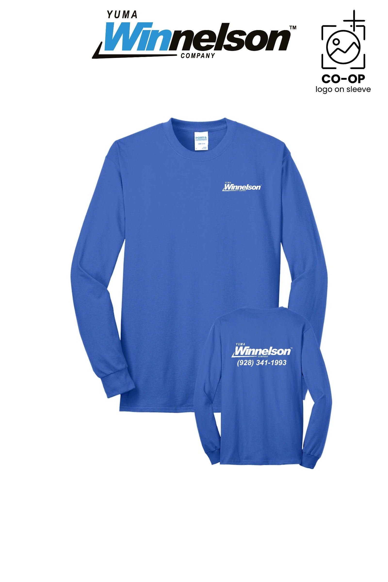 Port & Co™ Long Sleeve Core Blend Tee - Yuma Winnelson