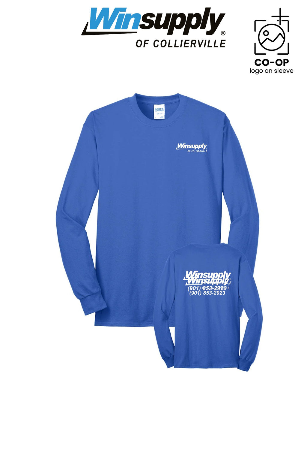 Port & Co™ Long Sleeve Core Blend Tee - Winsupply of Collierville