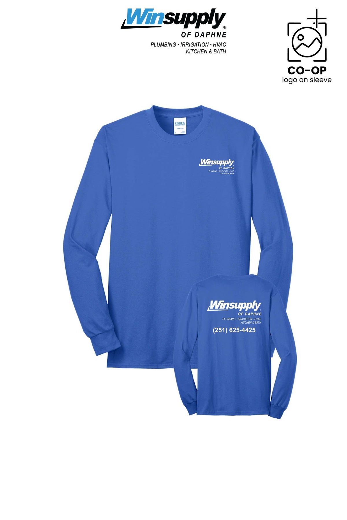 Port & Co™ Long Sleeve Core Blend Tee - Winsupply of Daphne