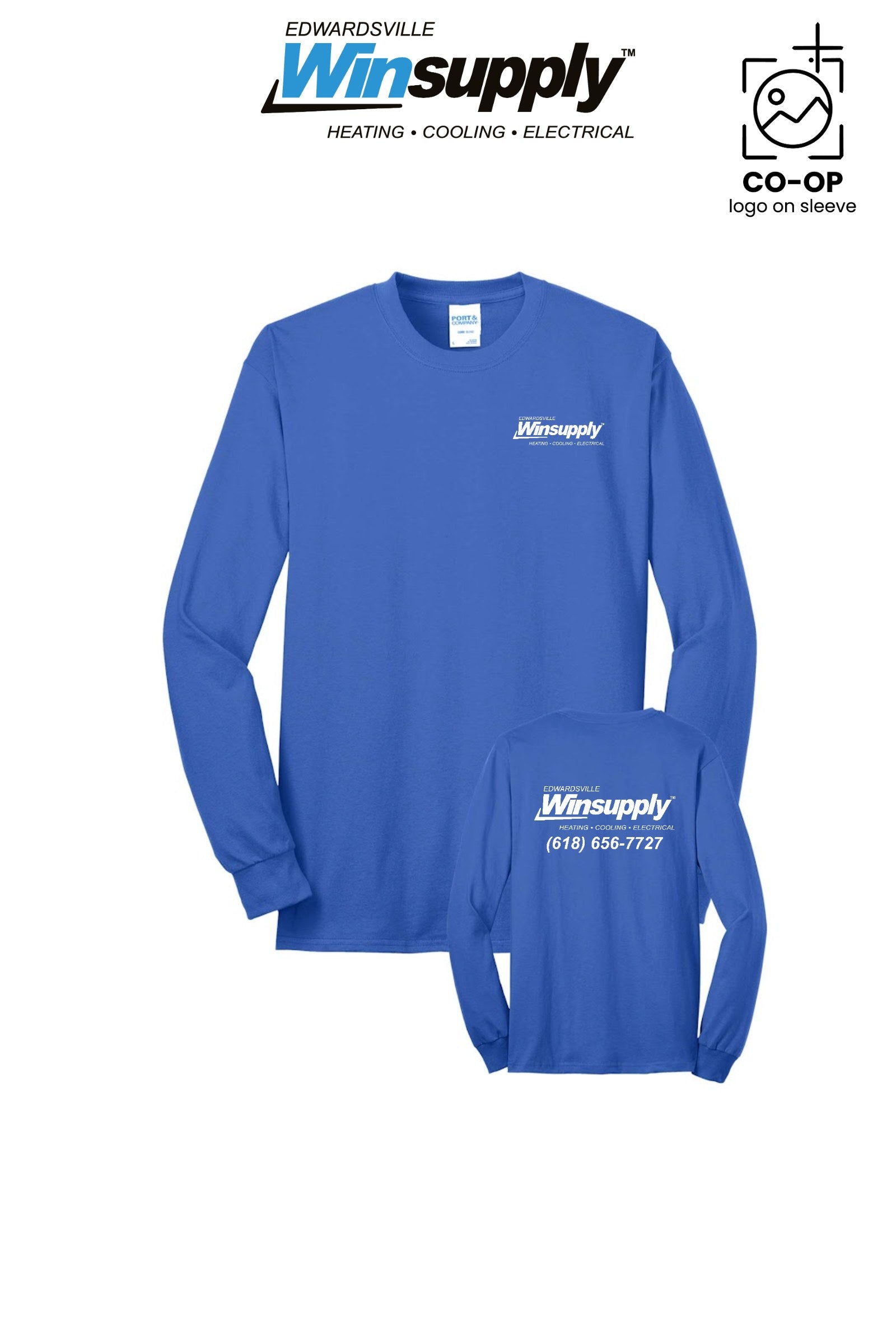 Port & Co™ Long Sleeve Core Blend Tee - Edwardsville Winsupply