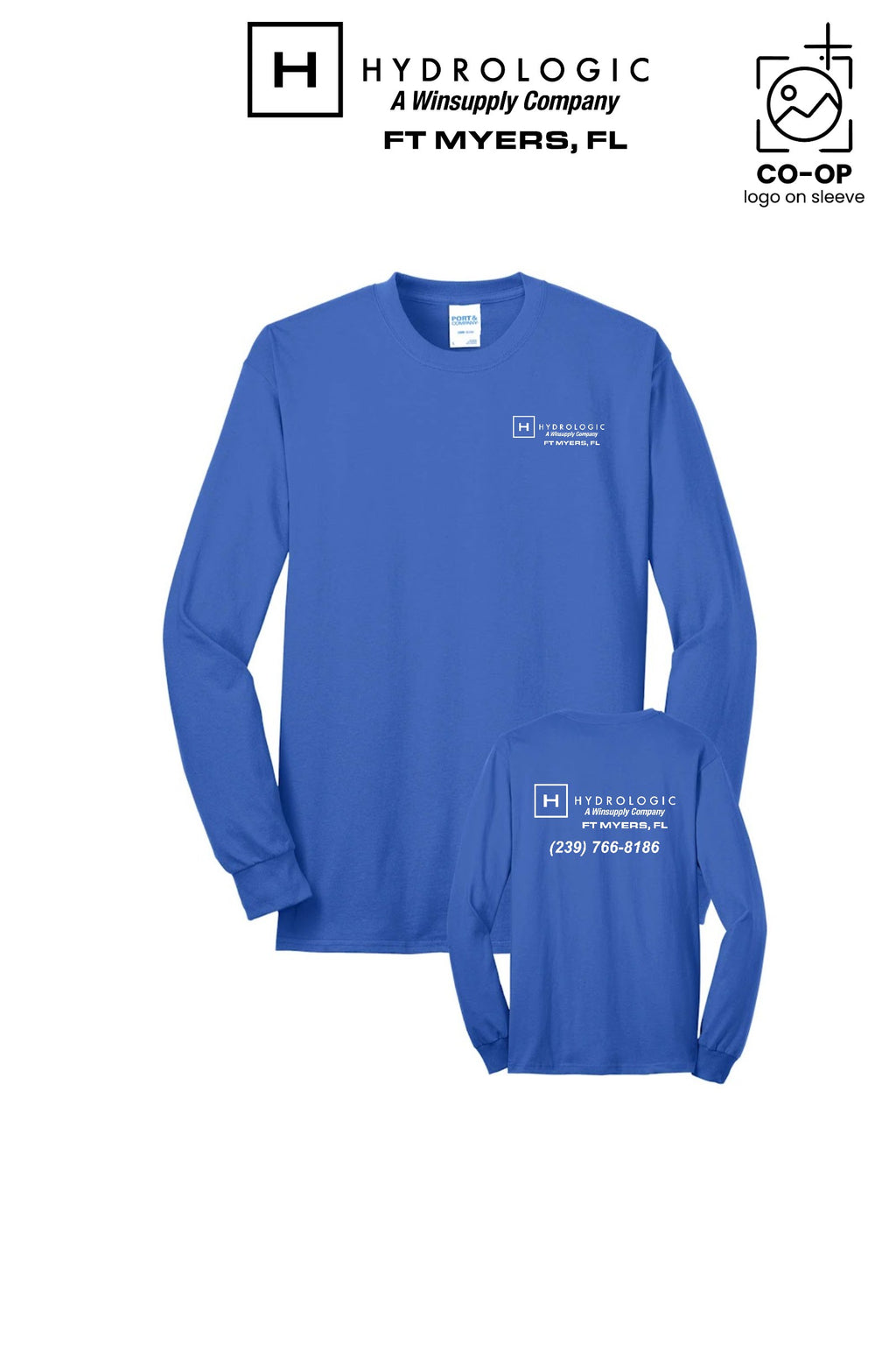 Port & Co™ Long Sleeve Core Blend Tee - Winsupply Ft Myers FL Co.