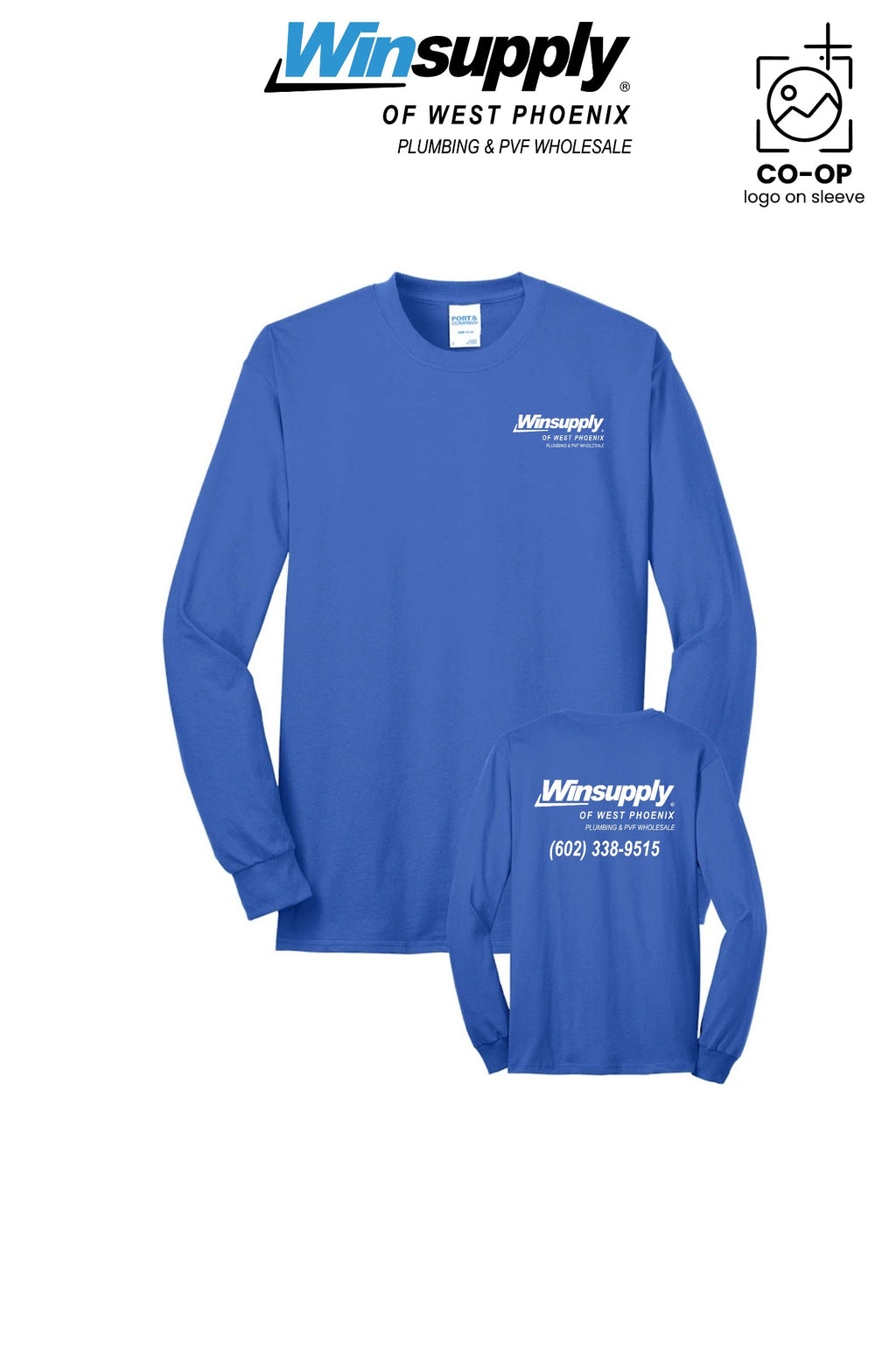 Port & Co™ Long Sleeve Core Blend Tee - Winsupply of West Phoenix
