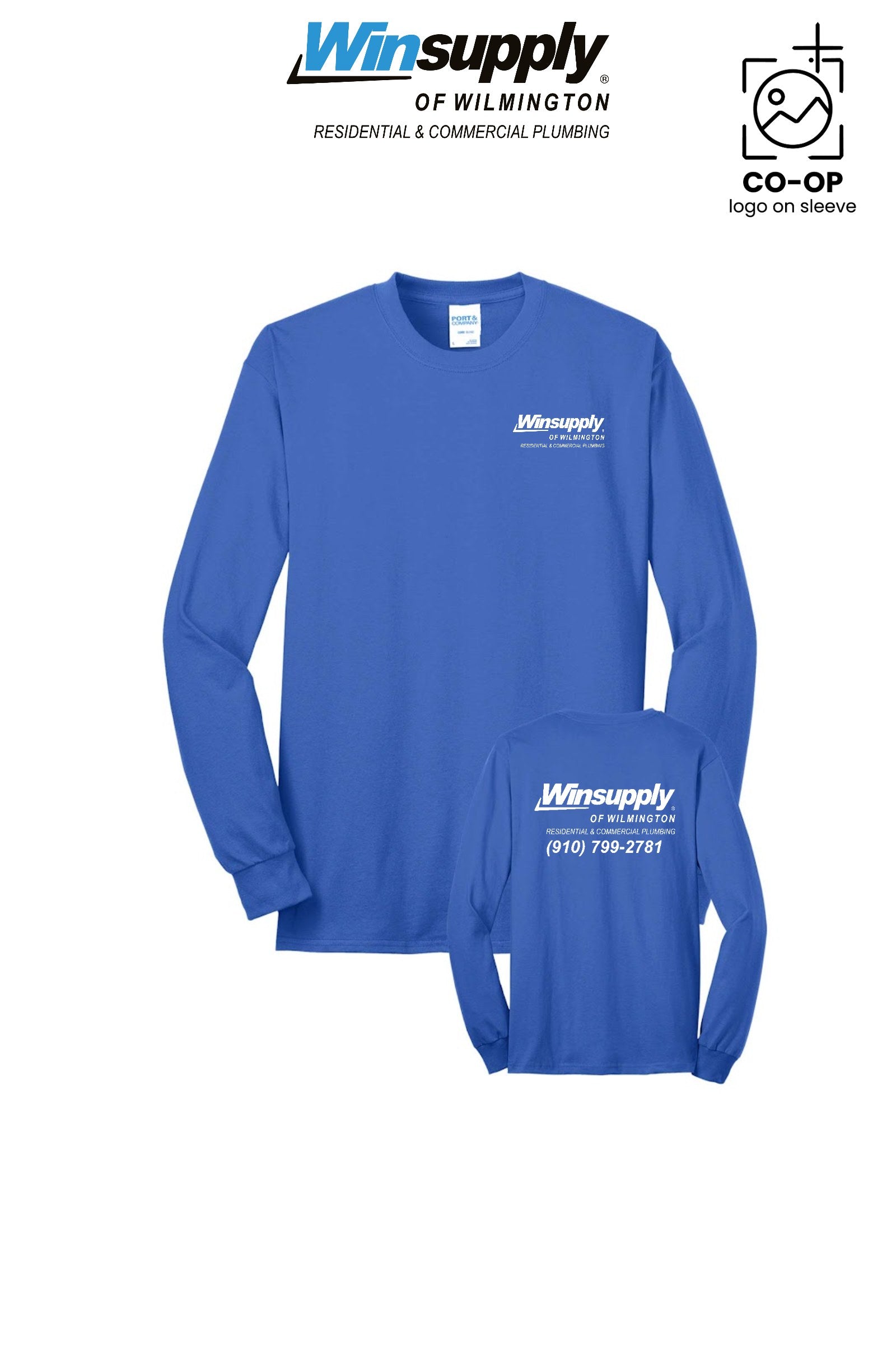 Port & Co™ Long Sleeve Core Blend Tee - Winsupply of Wilmington