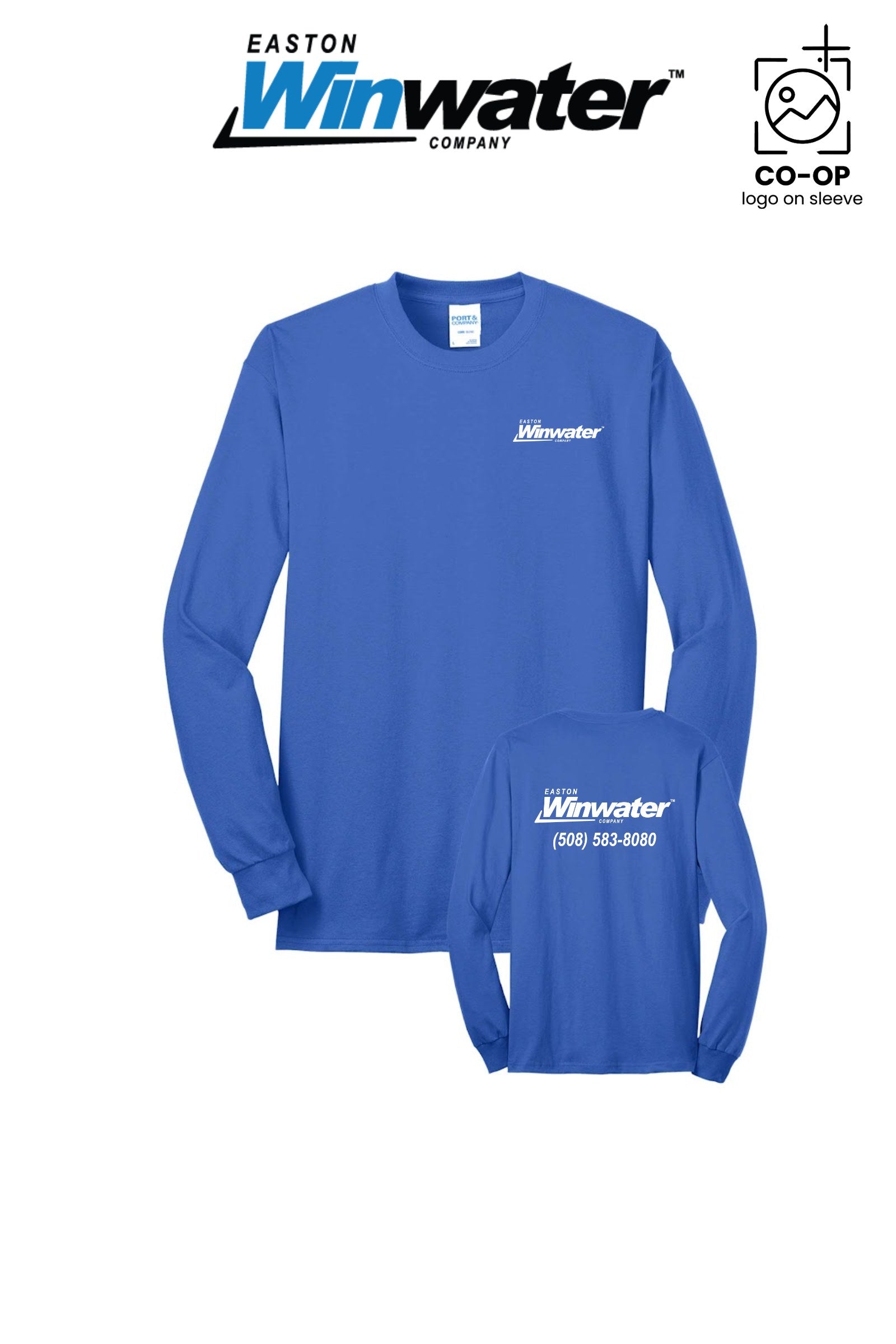 Port & Co™ Long Sleeve Core Blend Tee - Easton Winwater