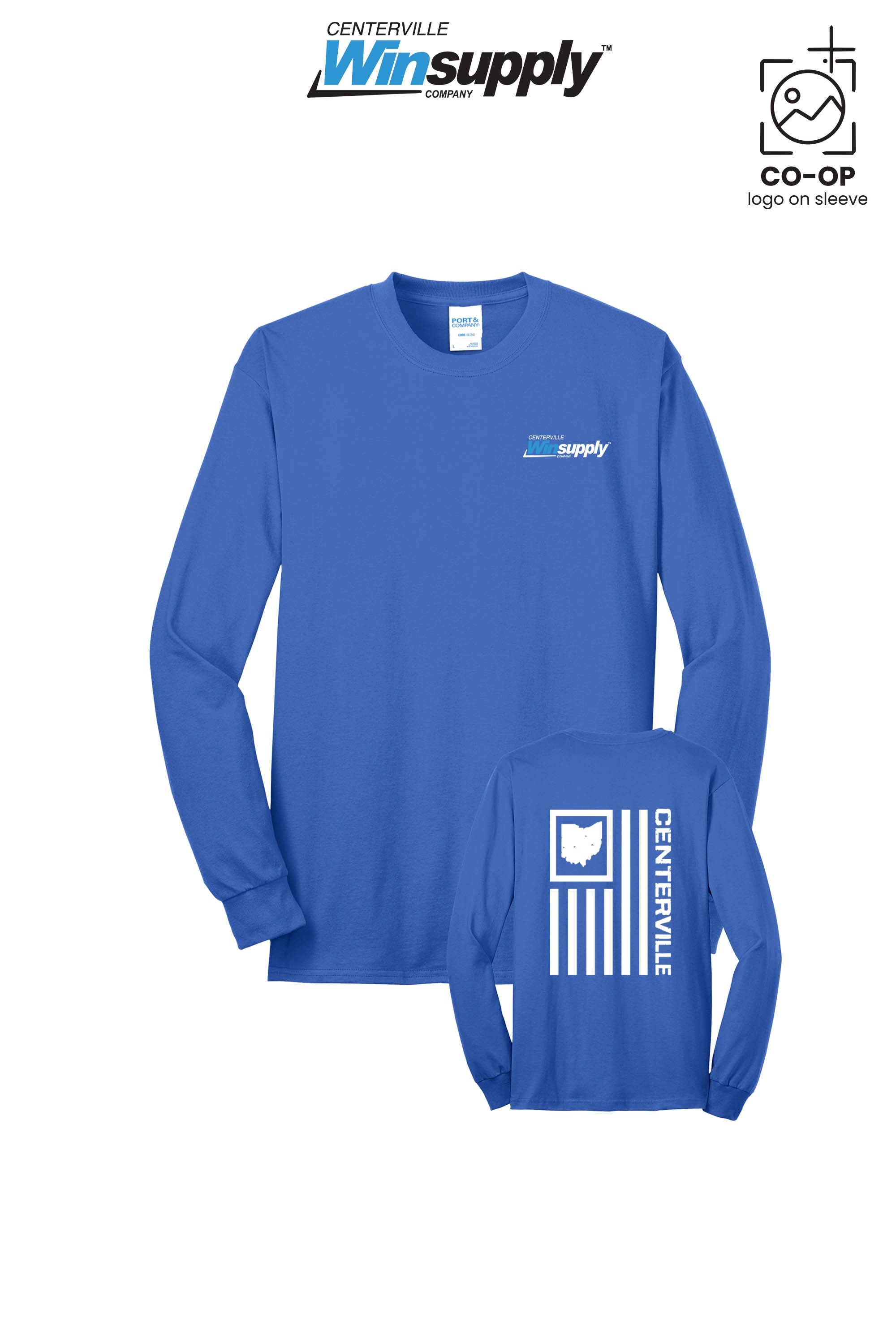Port & Co™ Long Sleeve Core Blend Tee - Winsupply Centerville OH