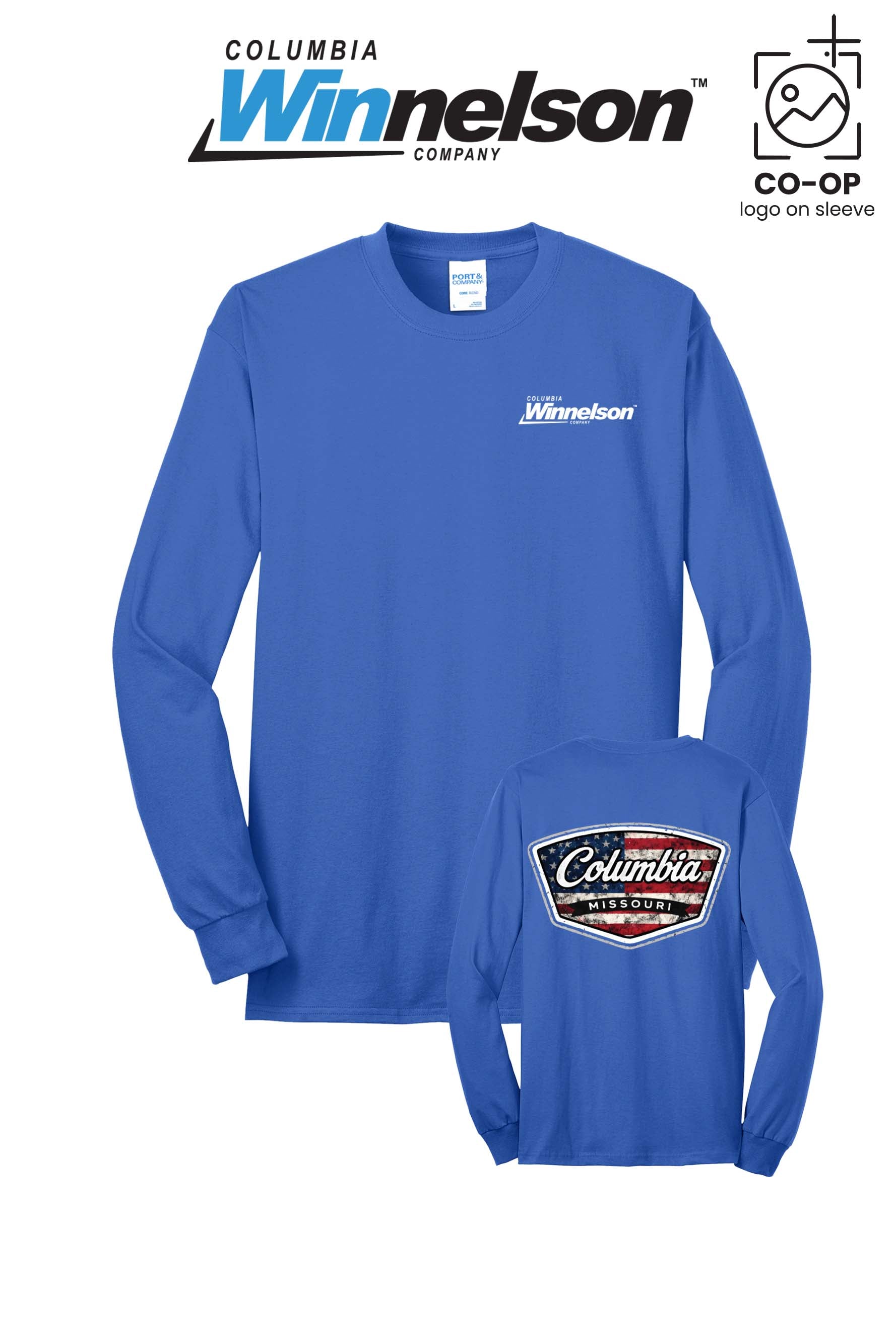 Port & Co™ Long Sleeve Core Blend Tee - Columbia MO Winnelson