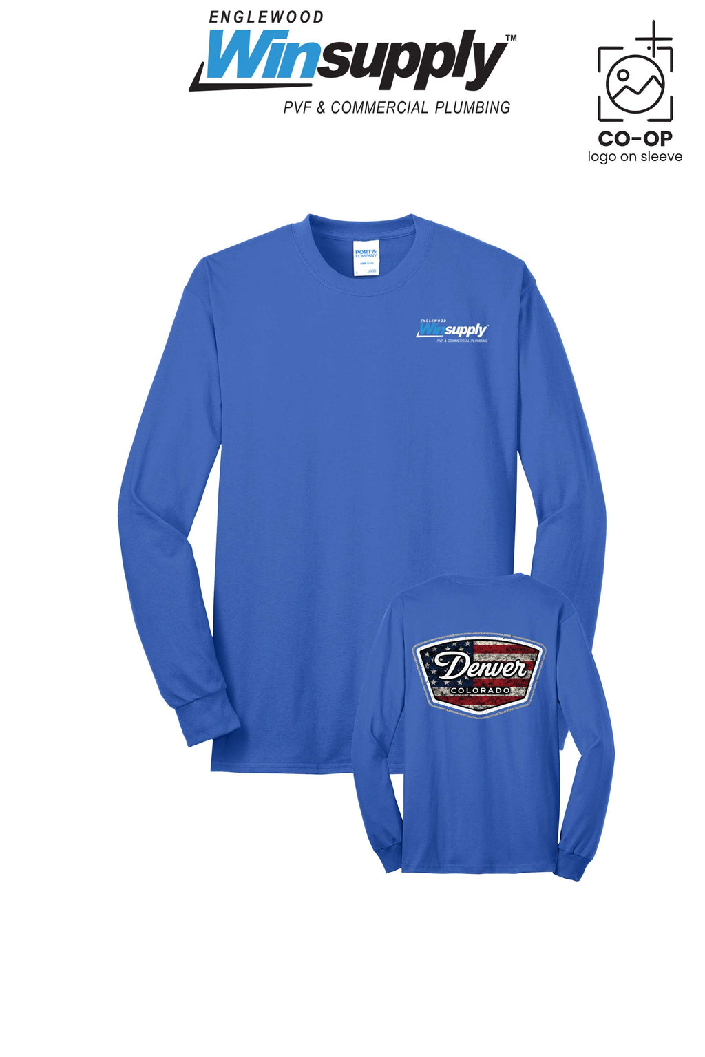 Port & Co™ Long Sleeve Core Blend Tee - Englewood Winsupply